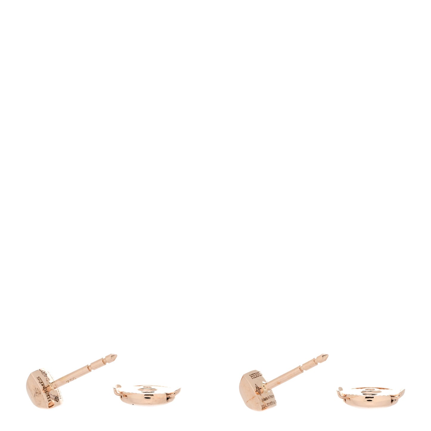18K Rose Gold Clou d'H Stud Earrings