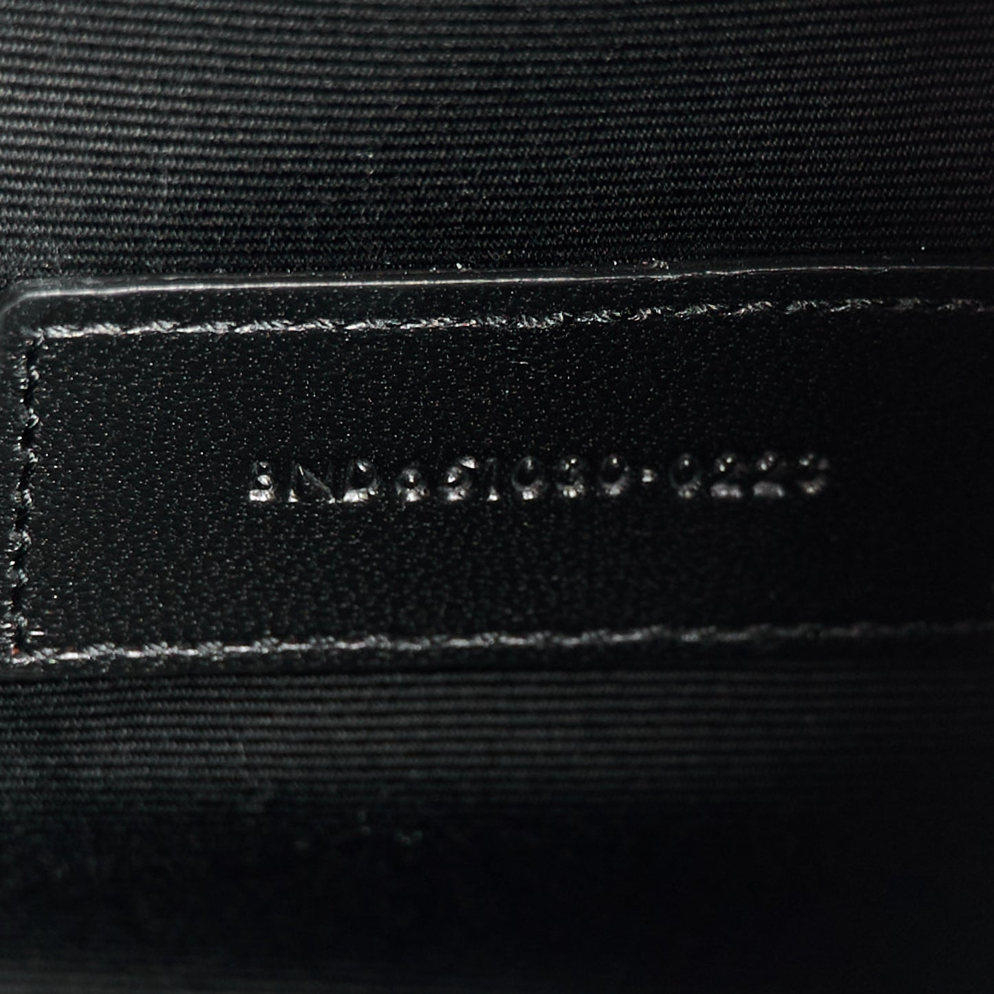Grain De Poudre Textured Mixed Matelasse Triquilt Monogram Clutch Black