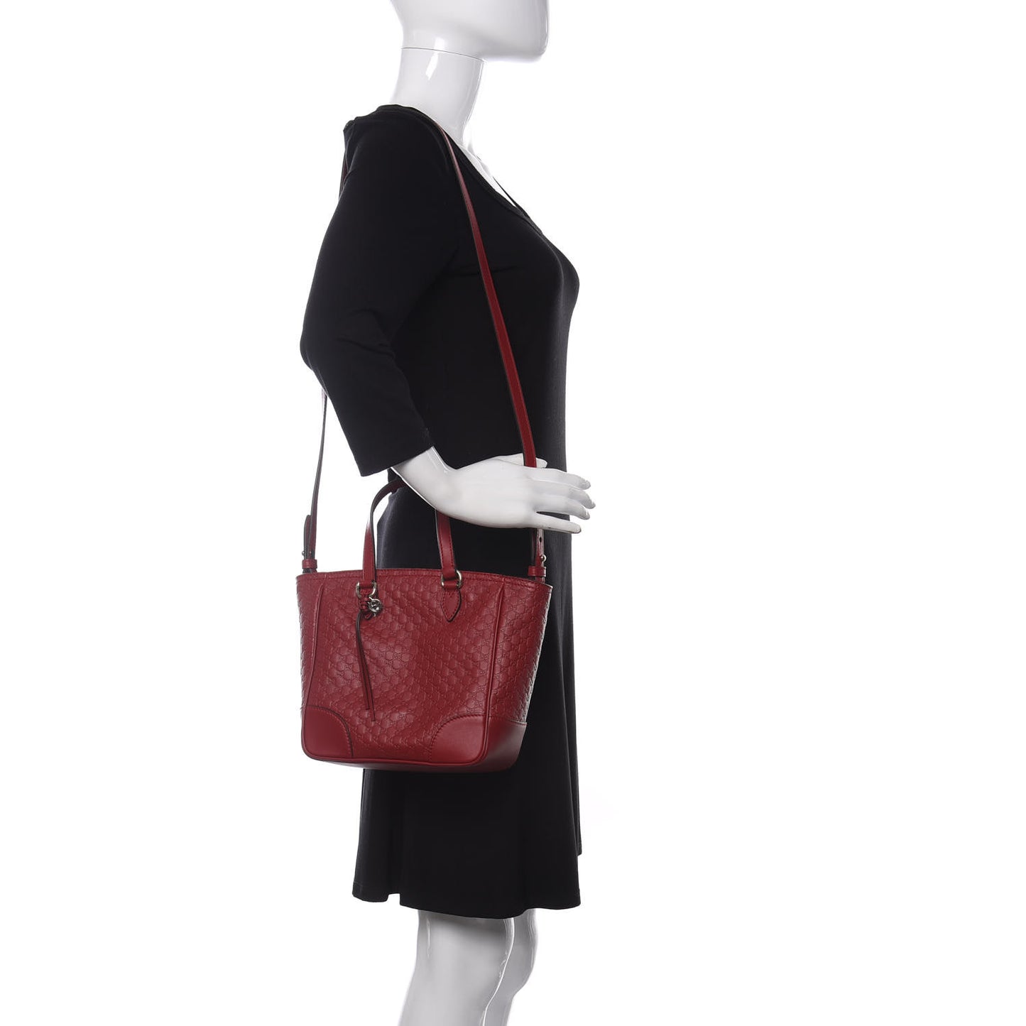 Microguccissima Small Bree Tote Red