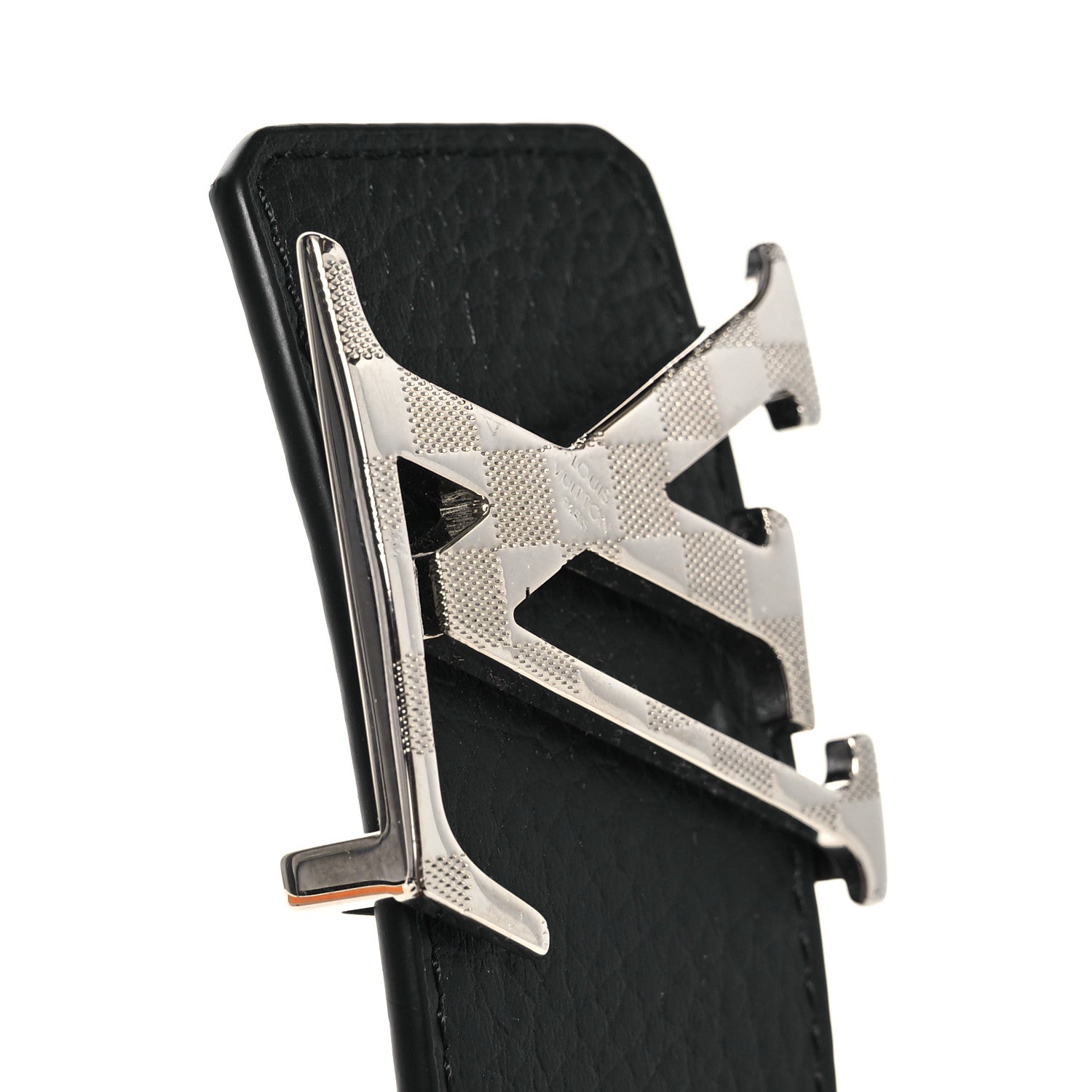 Louis Vuitton Calfskin 40mm Damier LV Reversible Belt 90 36 Black Blue 8 of 9