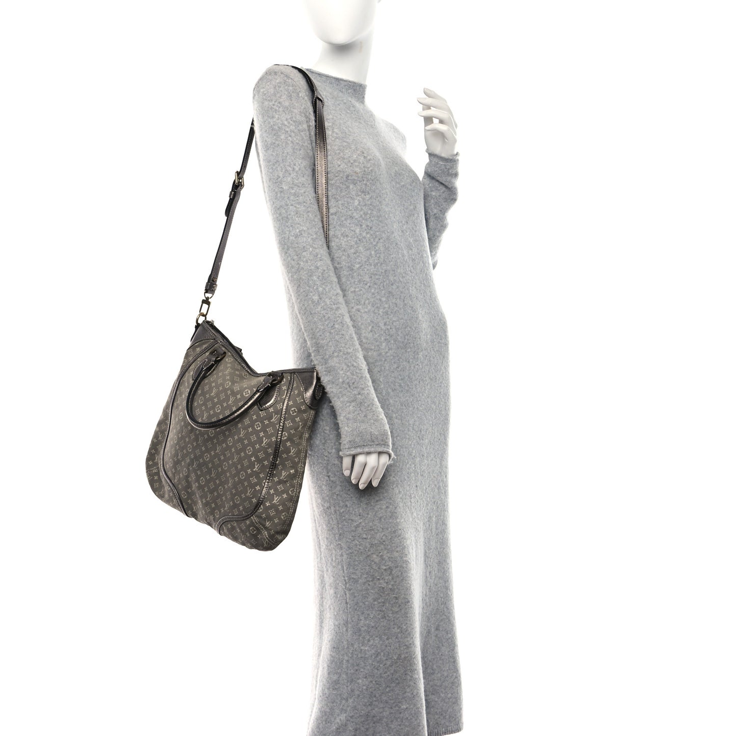 Mini Lin Monogram Besace Angele Platine