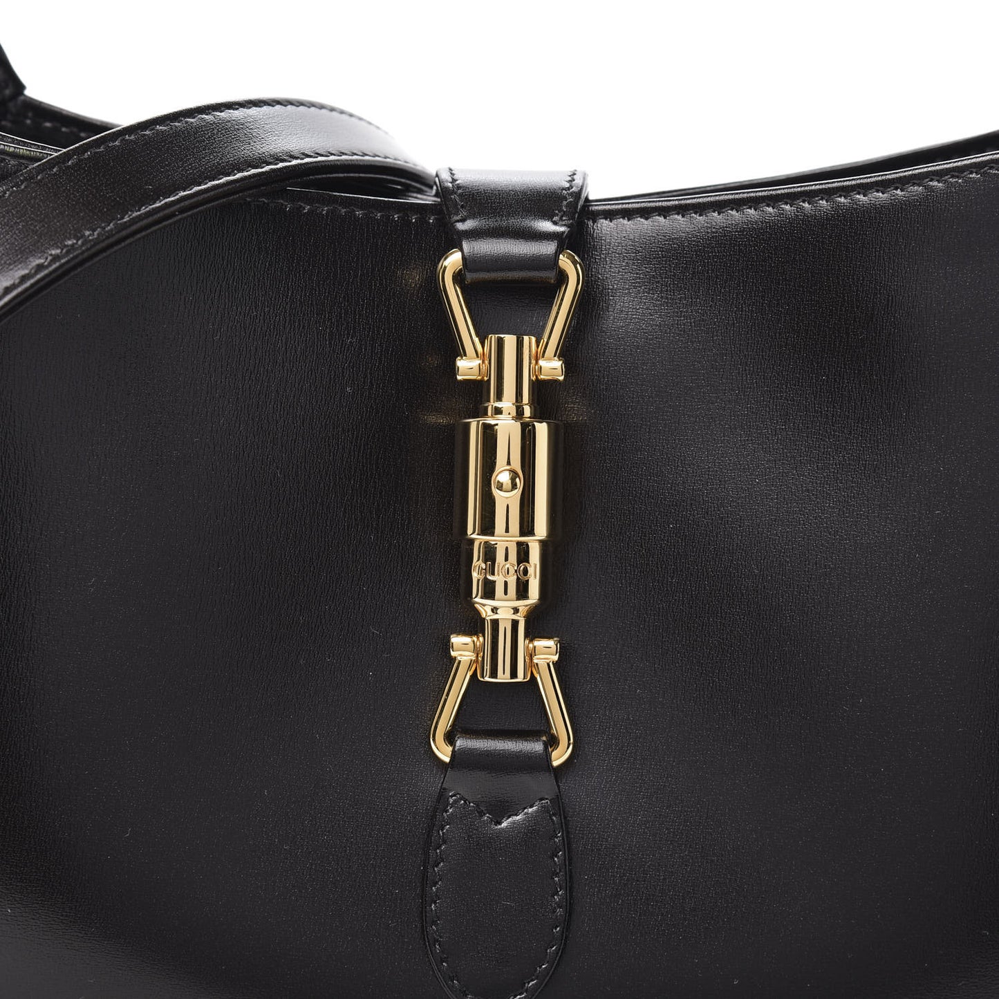 Boarded Dyana Lux Calfskin Small Jackie 1961 Hobo Black