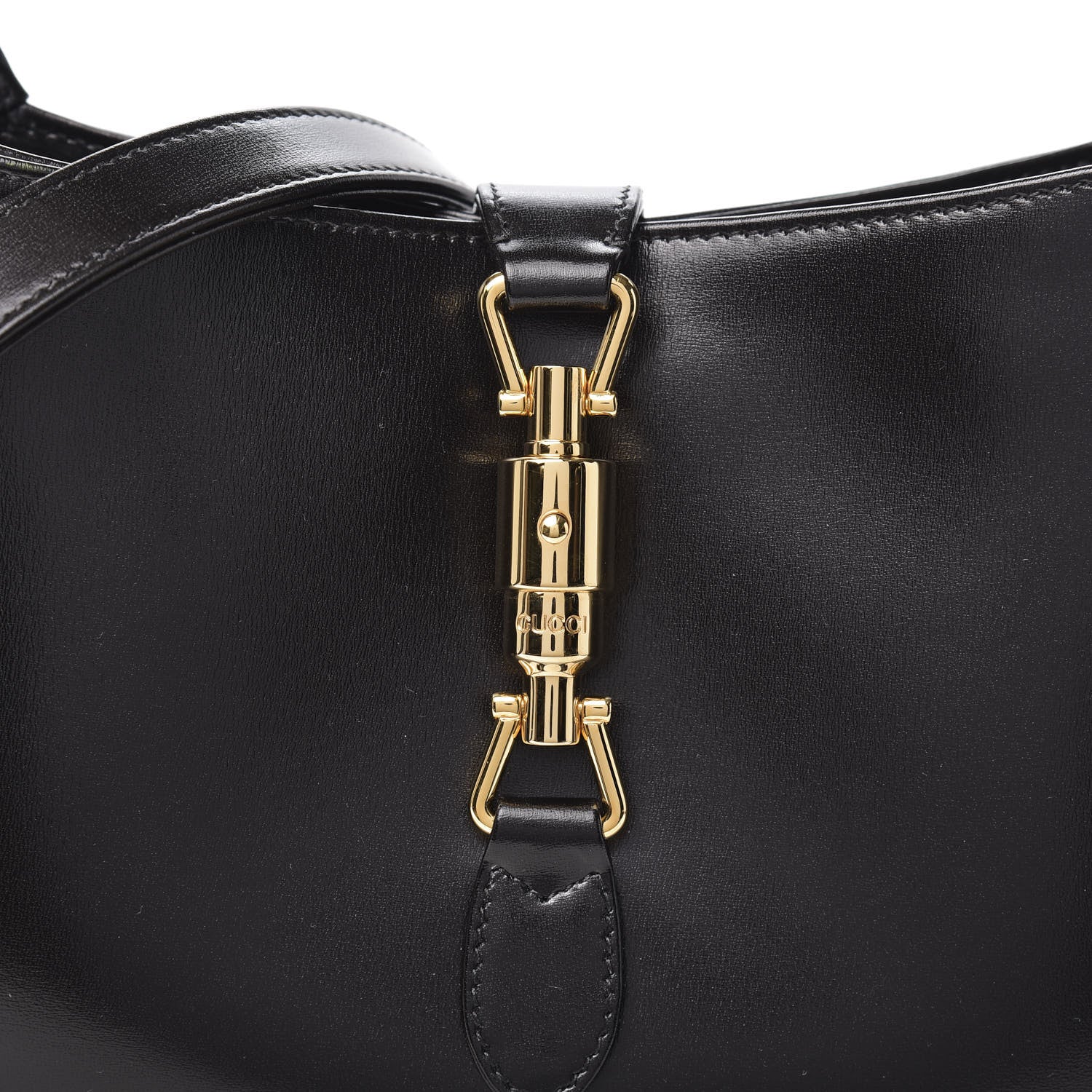 Gucci Boarded Dyana Lux Calfskin Small Jackie 1961 Hobo Black 10 of 11