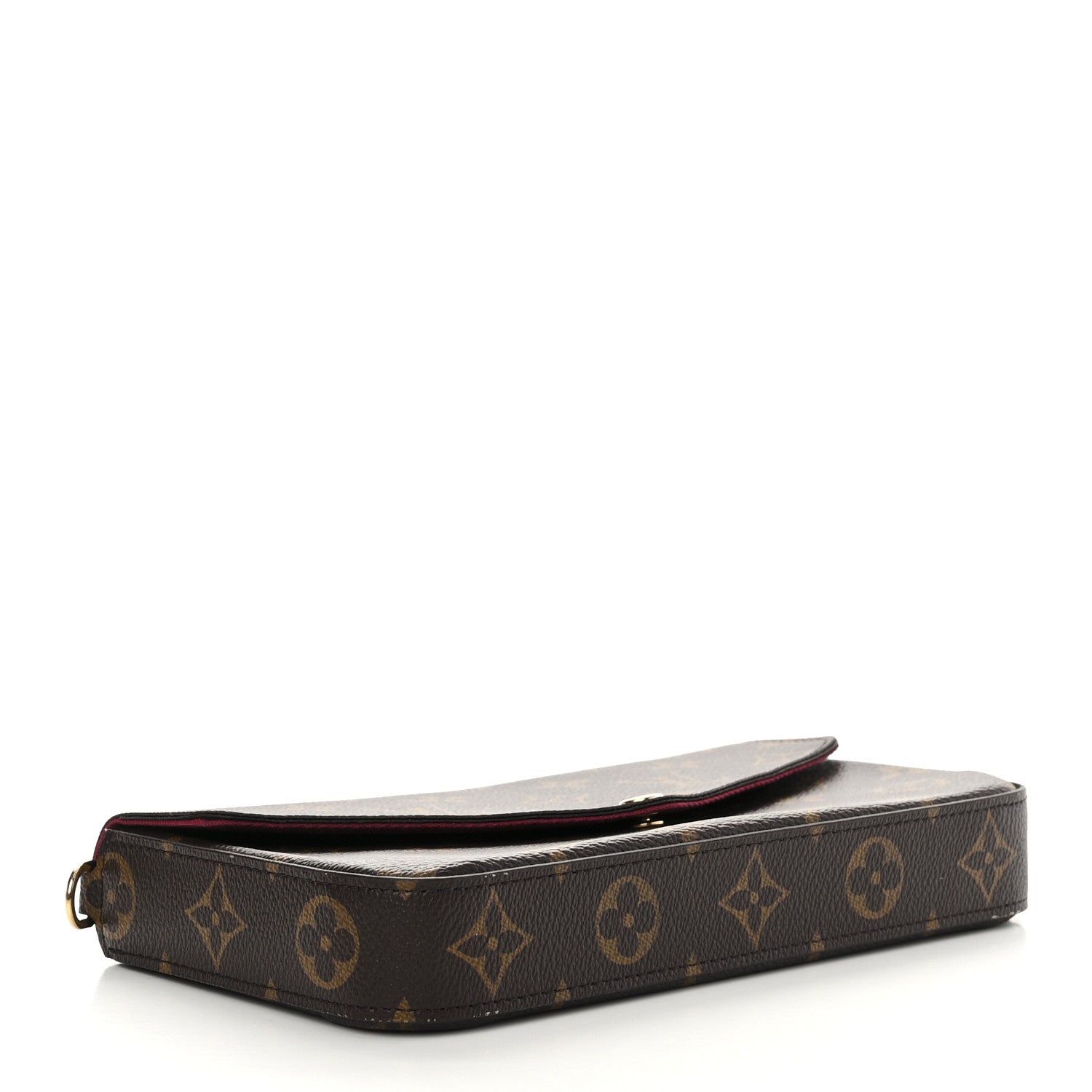 Louis Vuitton Monogram Pochette Felicie Chain Wallet Fuchsia 5 of 12
