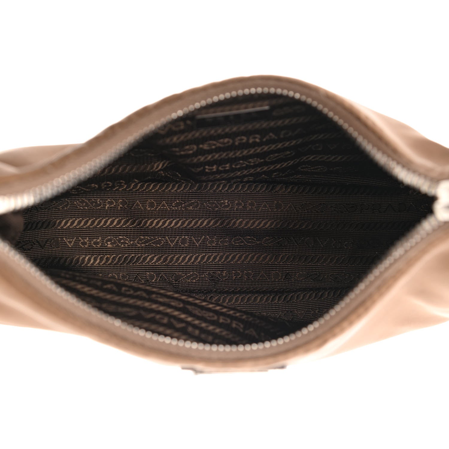 Prada Tessuto Nylon Saffiano Re-Edition 2005 Shoulder Bag Cacao 5 of 16