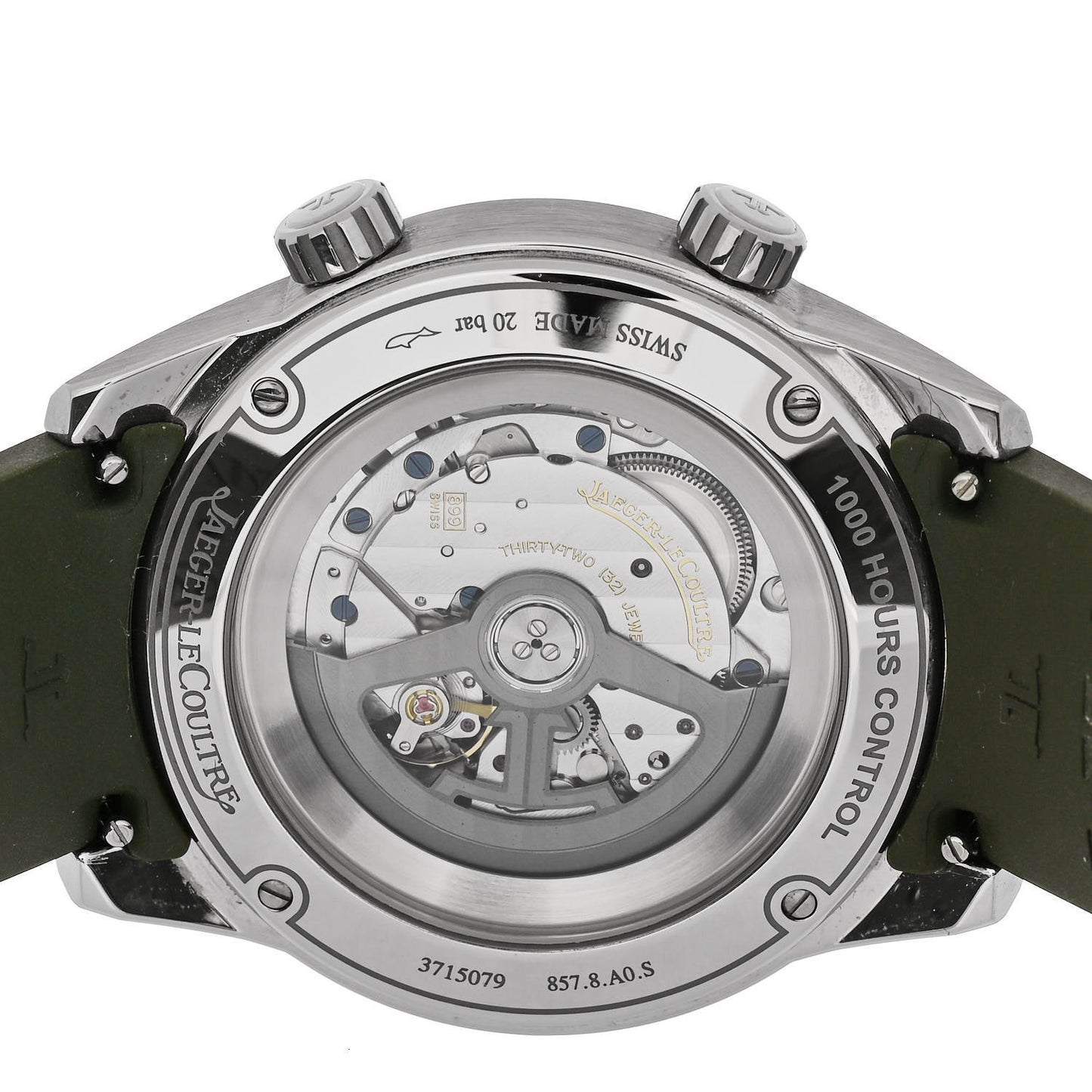 Stainless Steel Rubber 42mm Polaris Automatic Watch Green Q906863J