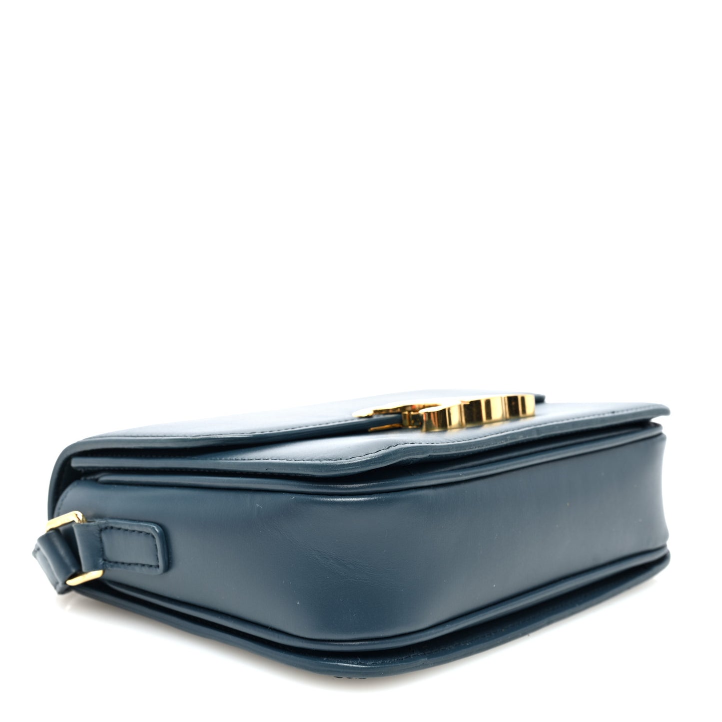 Shiny Calfskin Teen Triomphe Petrol