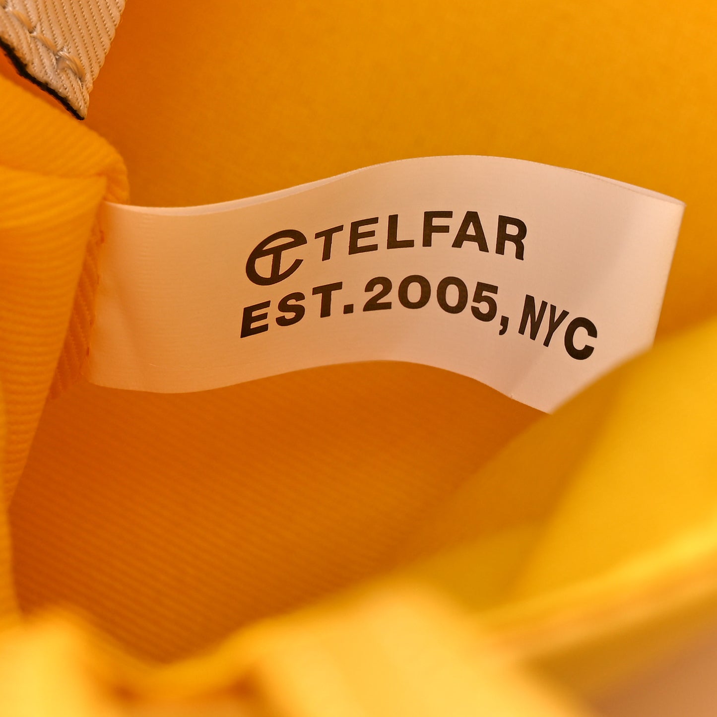 Vegan Leather Small Shopping Bag Yellow