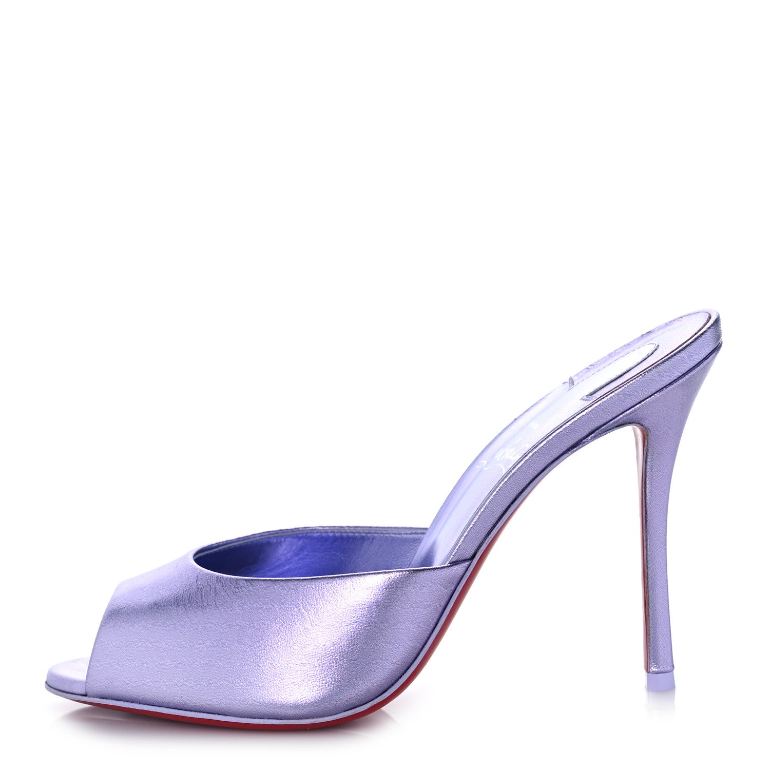 Christian Louboutin Metallic Me Dolly 100 Sandals 37.5 Lilac