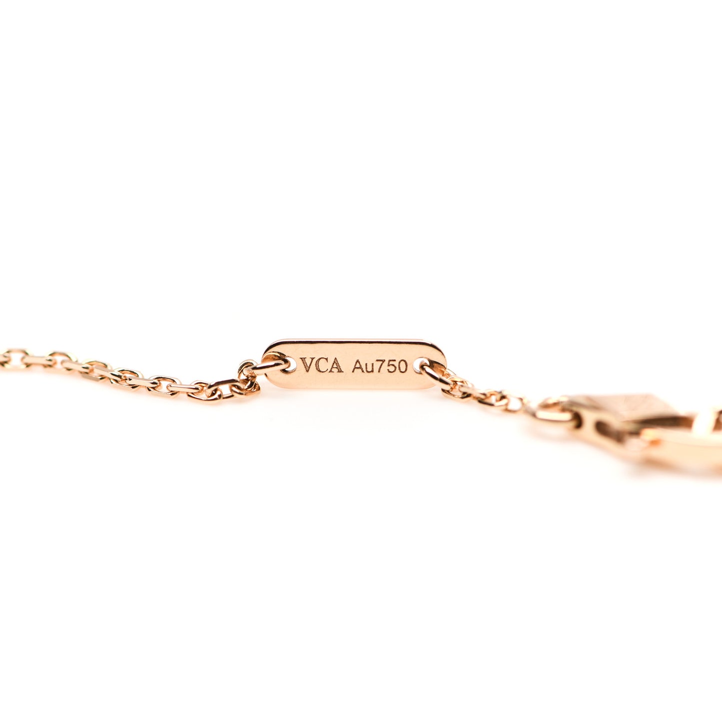 18K Rose Gold Carnelian Sweet Alhambra Bracelet