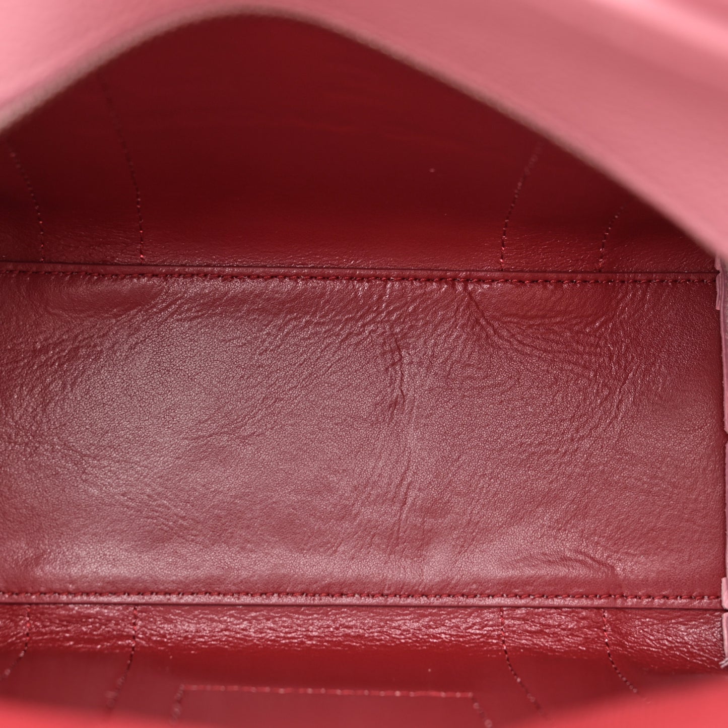 Grained Calfskin Small The Tote Bag Ribbon Pink