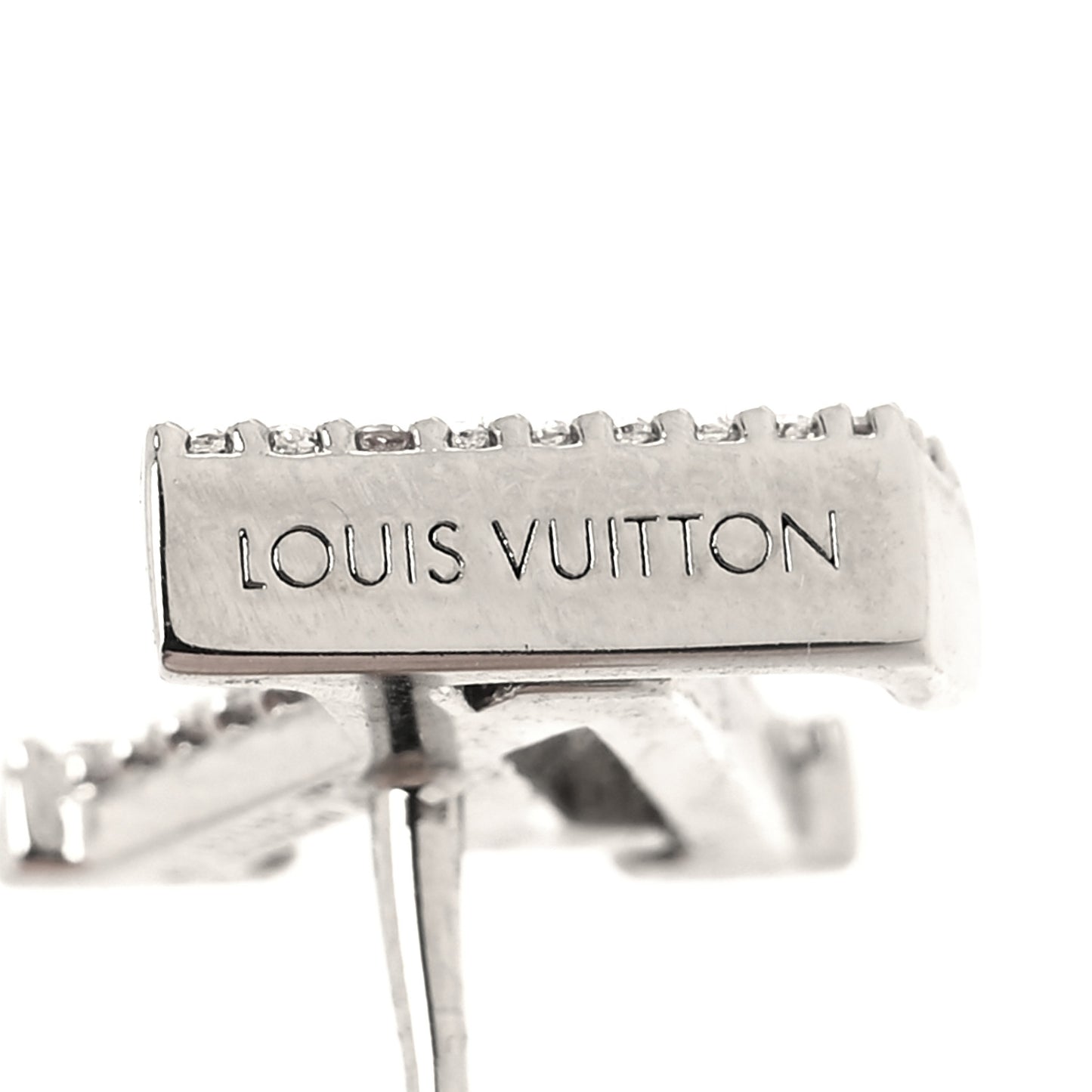 Crystal LV Iconic Earrings Silver