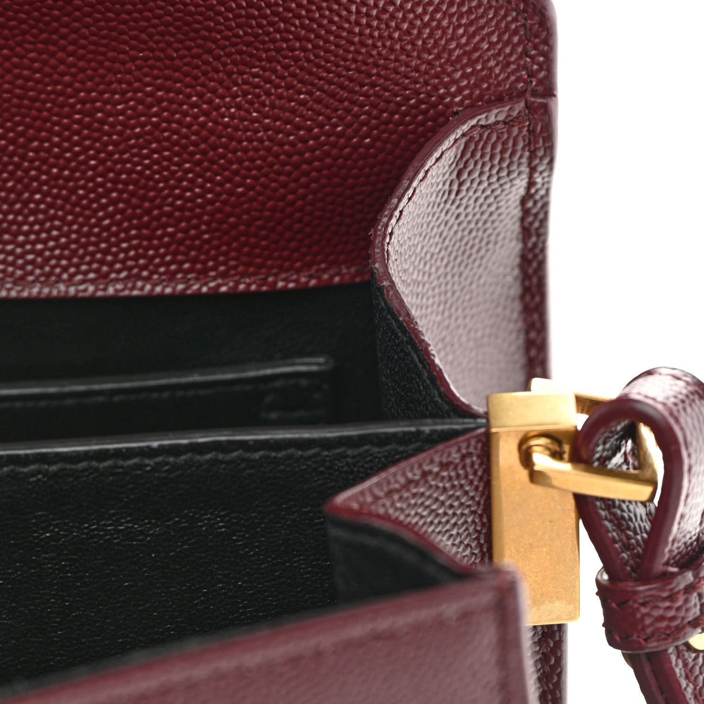 Grain de Poudre Medium Classic Monogram Cassandra Top Handle Rouge Legion