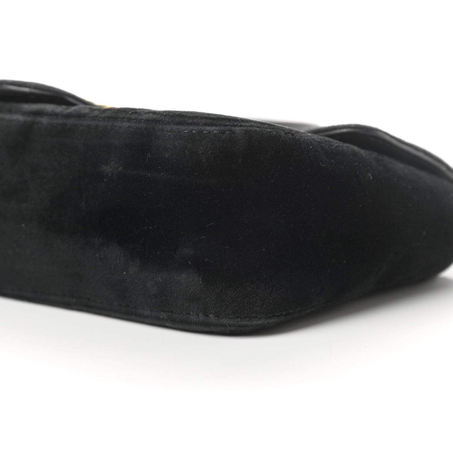 Velvet Matelasse Mini GG Marmont Shoulder Bag Black