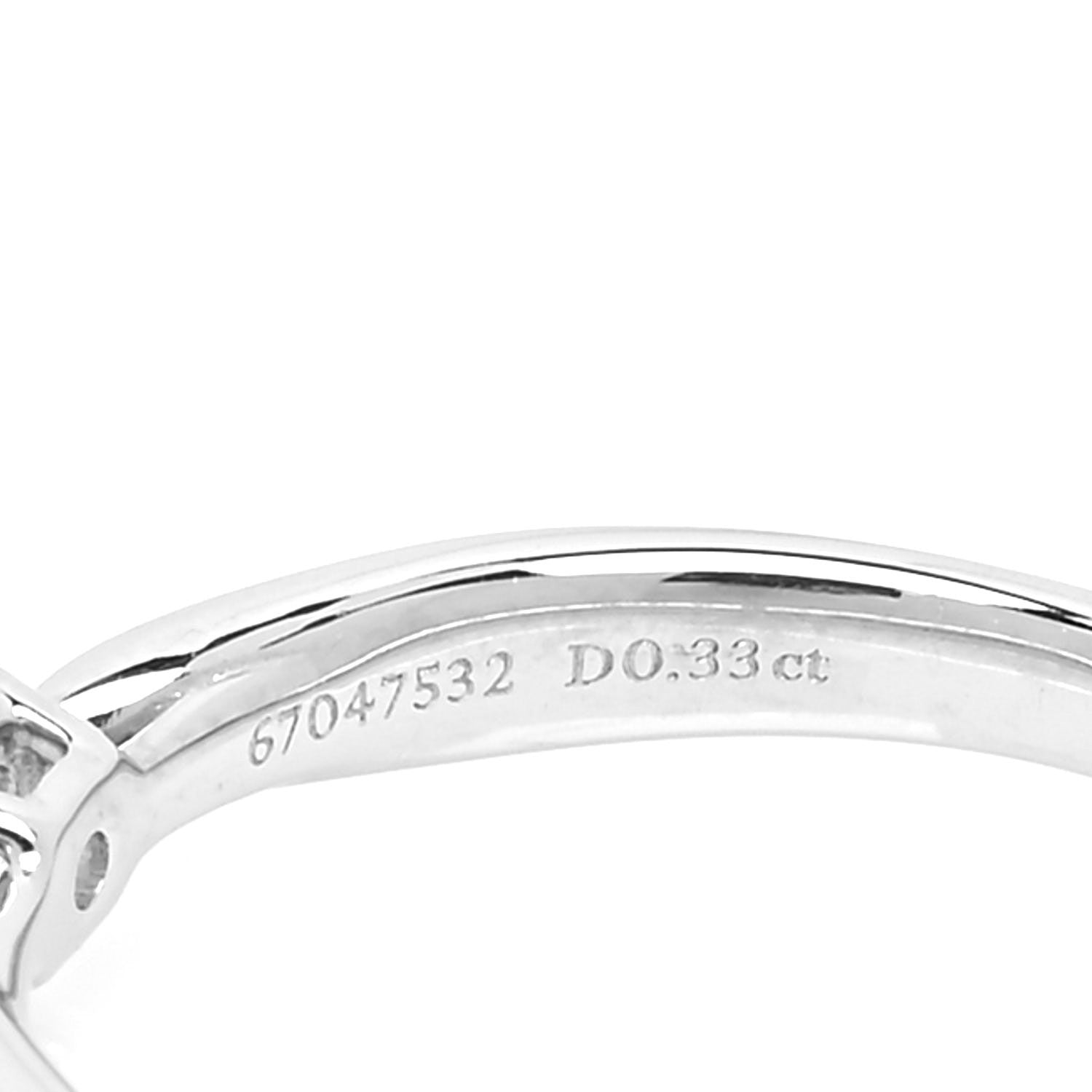 Tiffany Platinum Diamond .33ct Harmony Solitaire Engagement Ring 52 6 5 of 6