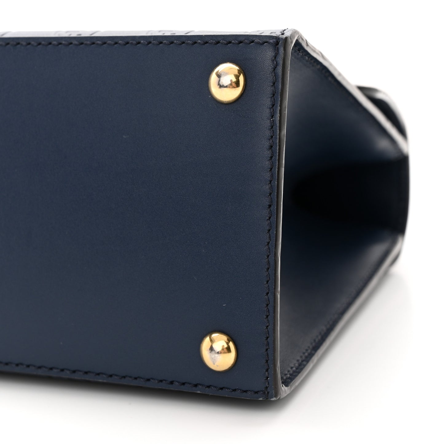 Guccissima Signature Small Padlock Top Handle Bag Blue Agata