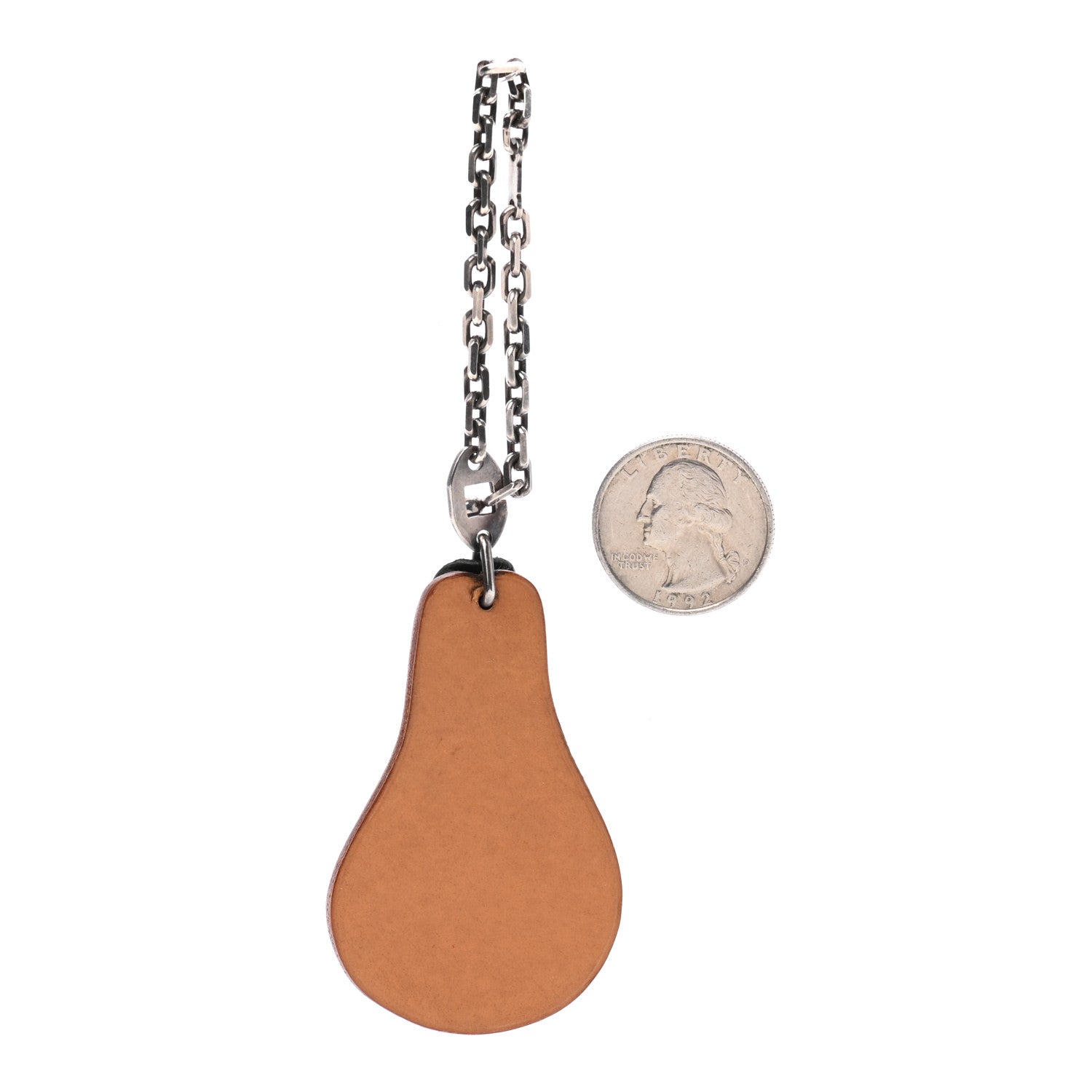 Hermes Swift Chevre Pear Key Chain Bag Charm 2 of 4