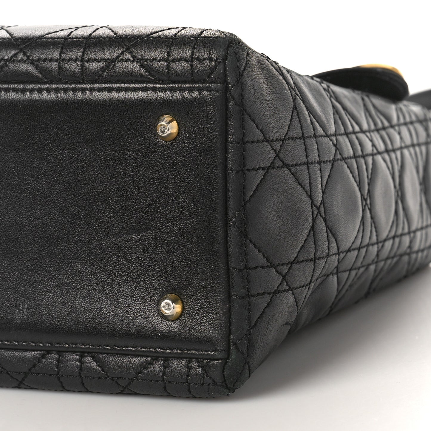 Lambskin Cannage Medium Lady Dior Black