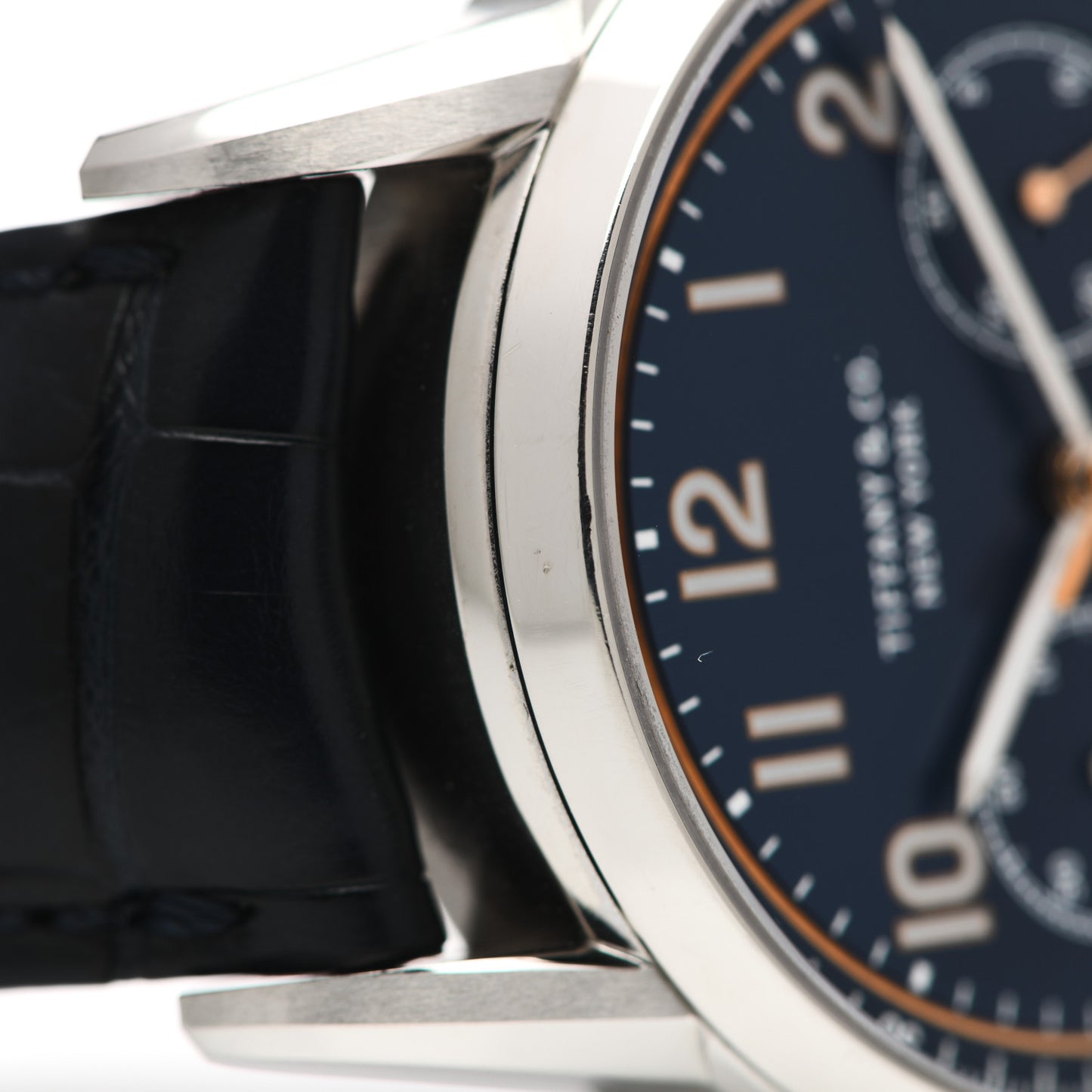 Stainless Steel Alligator 42mm CT60 Chronograph Automatic Watch Blue