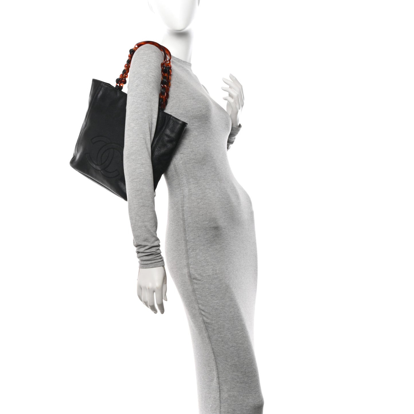 Caviar Tortoise Timeless CC Tote Black