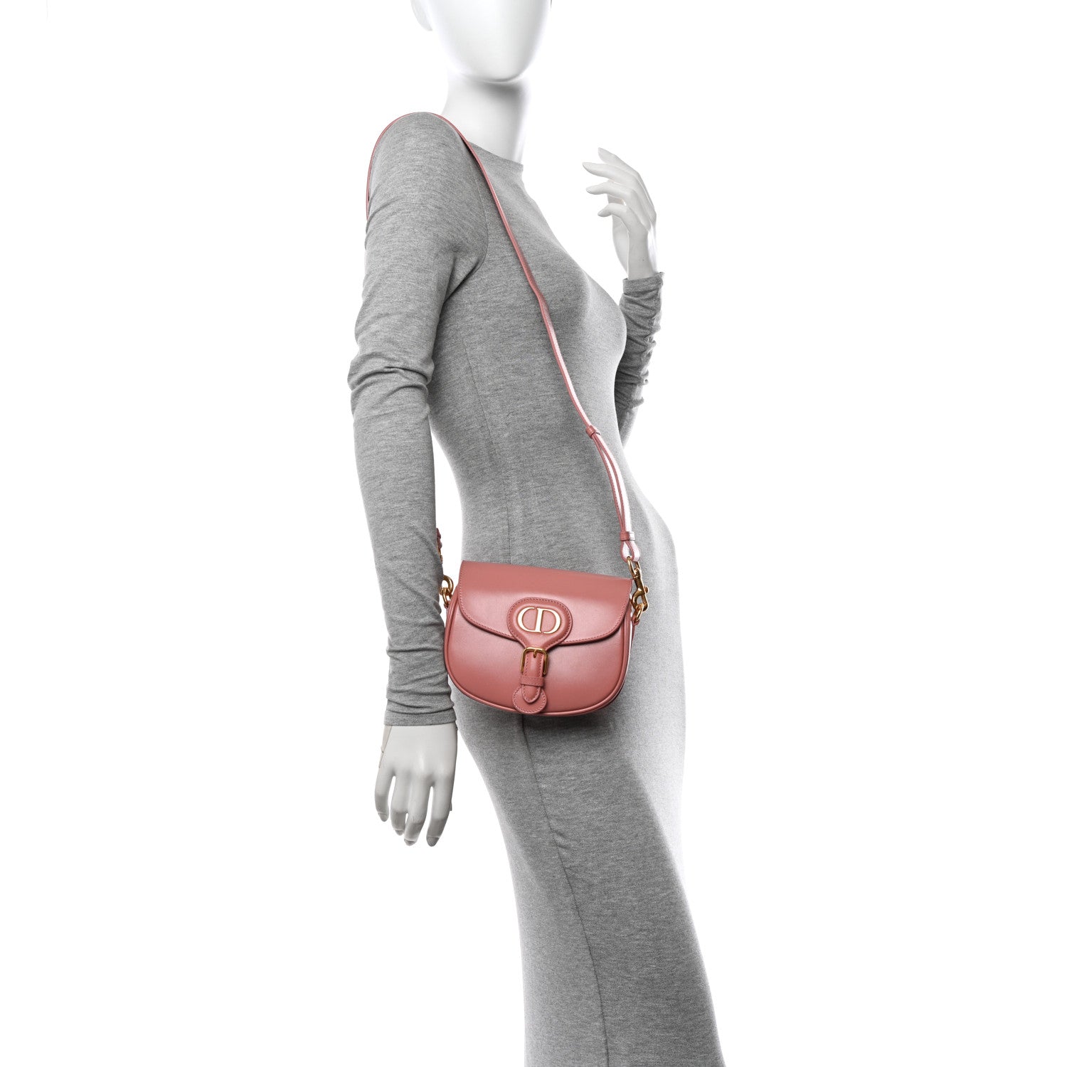 Christian Dior Box Calfskin Small Bobby Flap Dark Nude 2 of 13