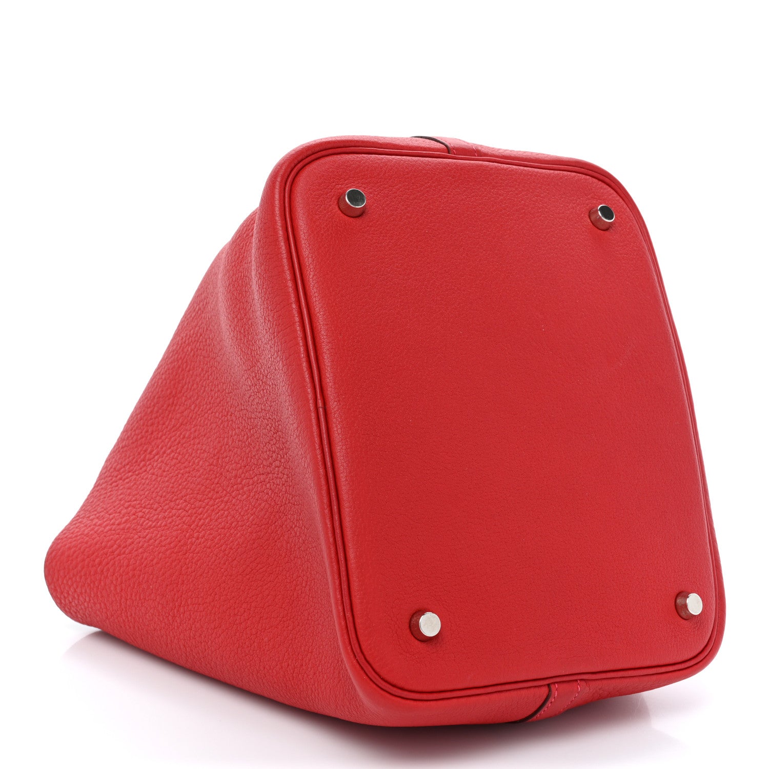 Hermes Taurillon Clemence Picotin 22 MM Rouge Vif 4 of 12