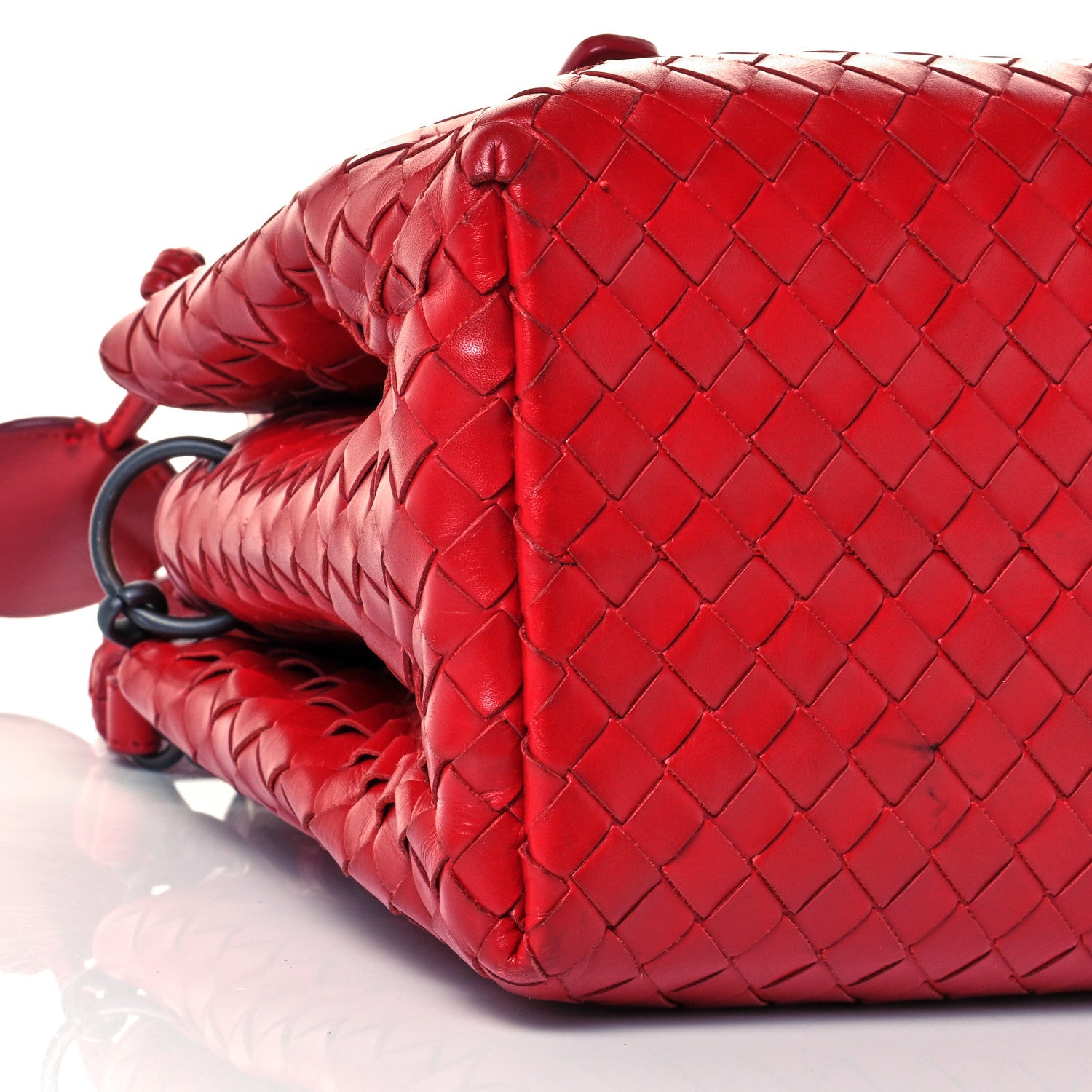 Bottega Veneta Light Calf Intrecciato Small Roma Fraise 13 of 14