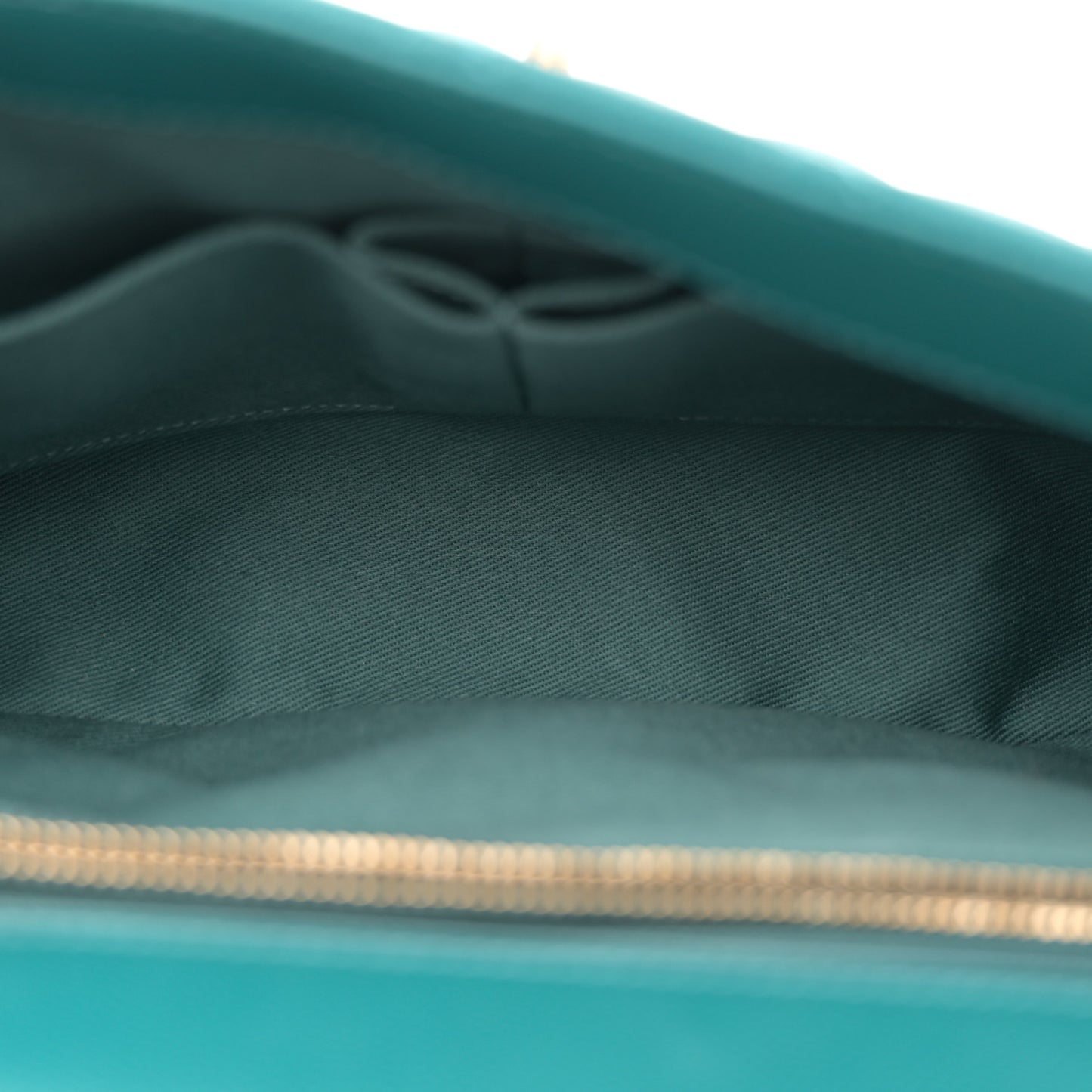 Caviar Quilted Small Coco Handle Flap Dark Turquoise