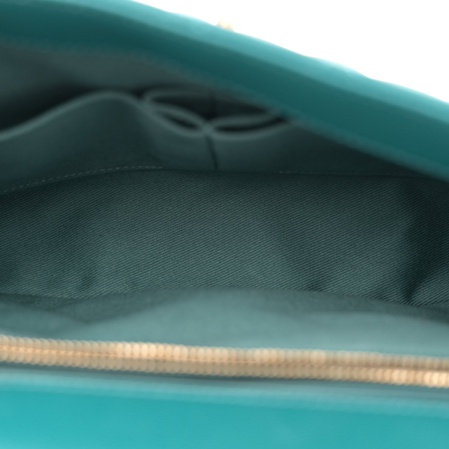 Chanel Caviar Quilted Small Coco Handle Flap Dark Turquoise 5 of 11