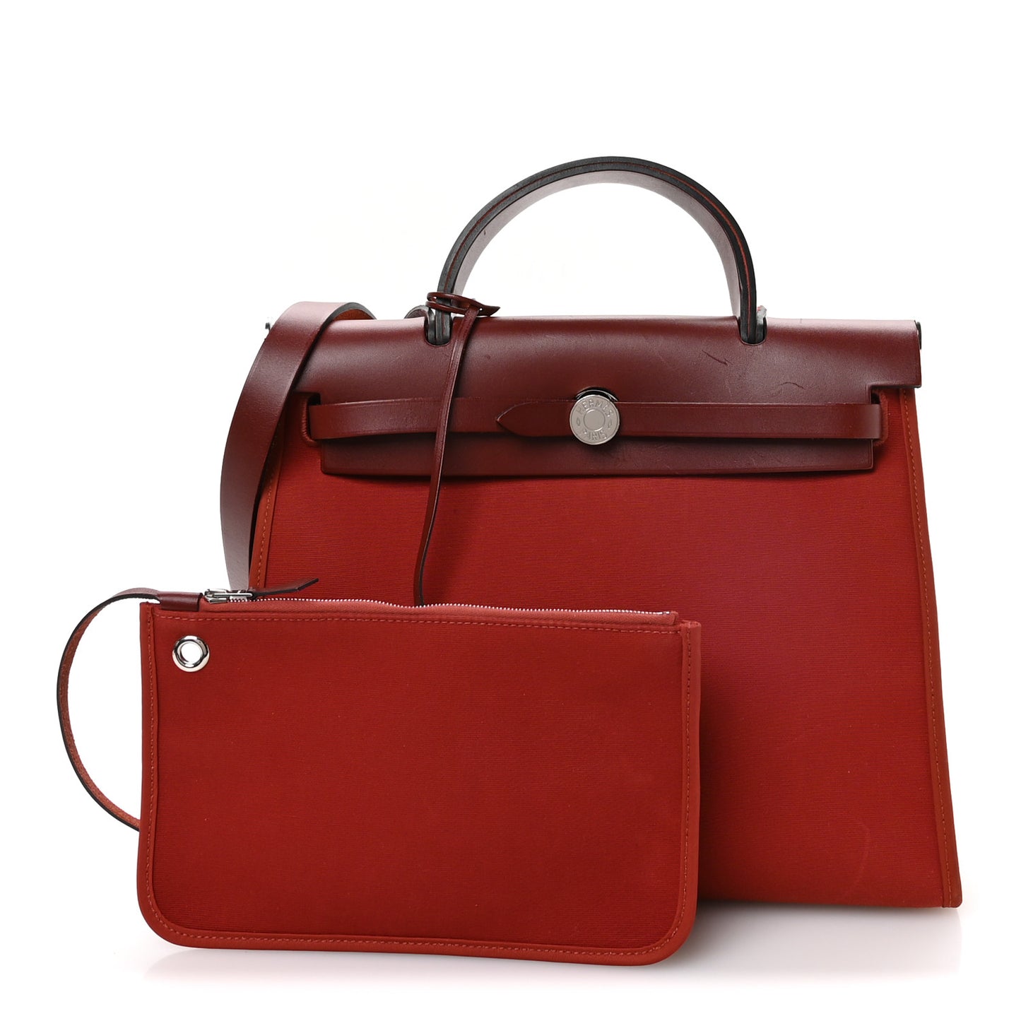 Vache Hunter Toile Herbag Zip 31 PM Rouge H Brique