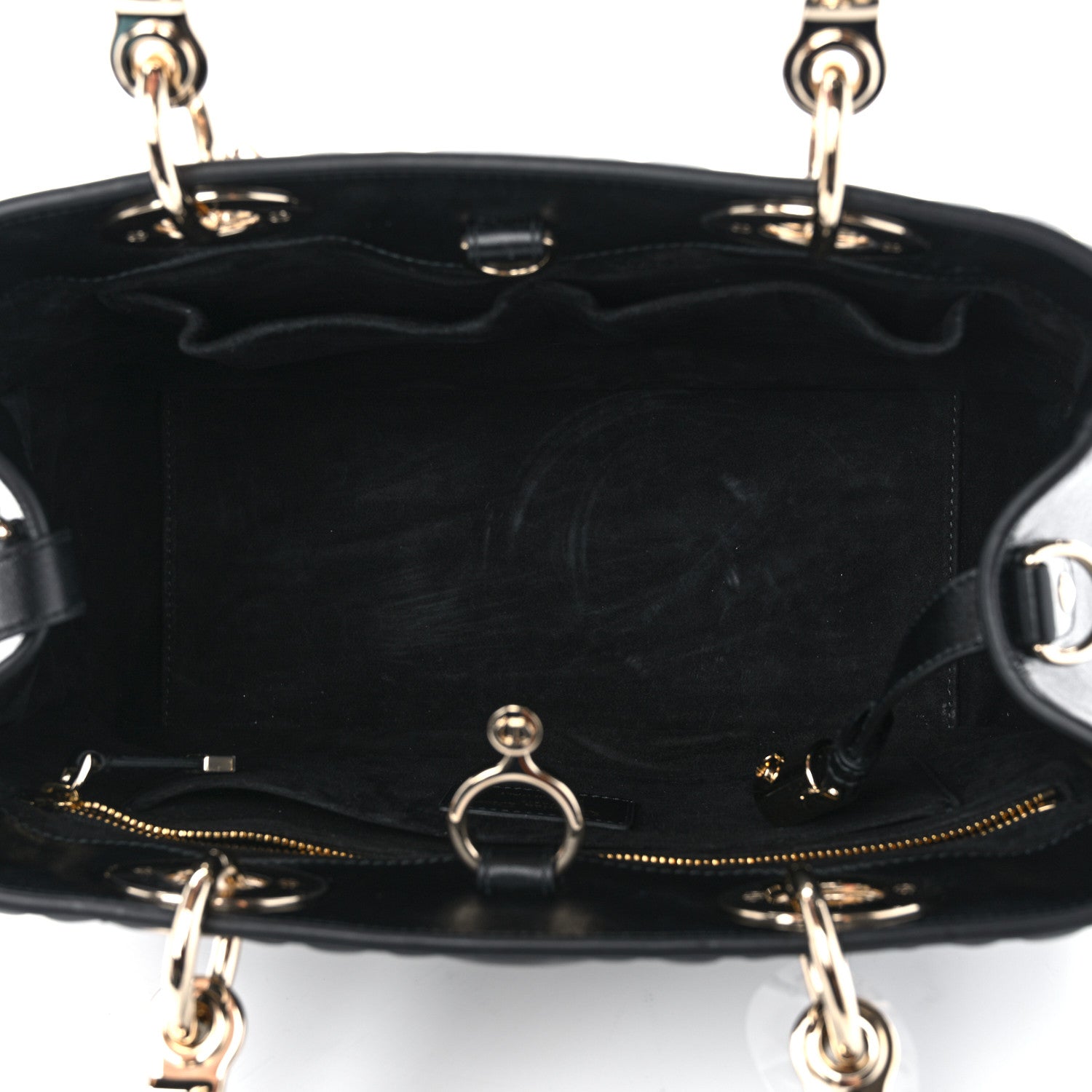 Christian Dior Calfskin Cannage Medium The Lady 95.22 Black 5 of 10
