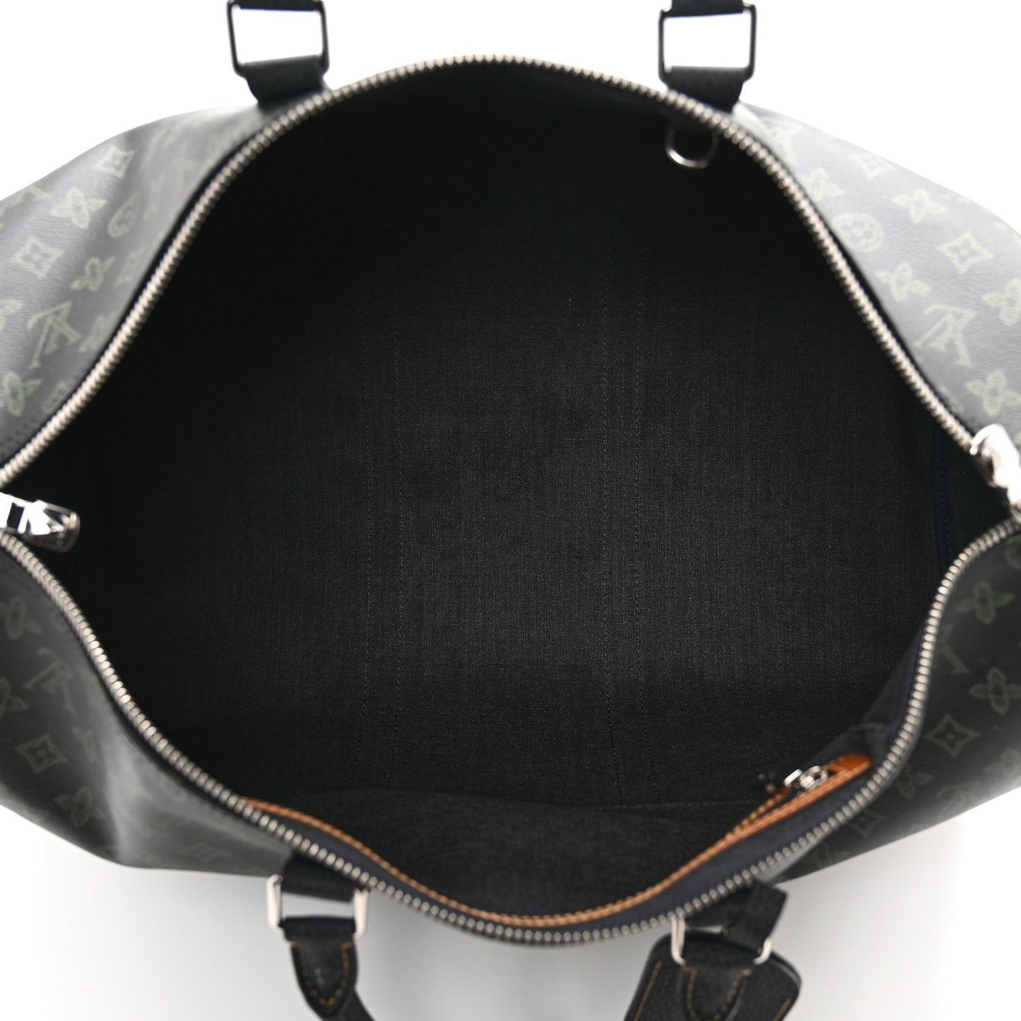 Monogram LV Record Keepall Bandouliere 50 Dark Green