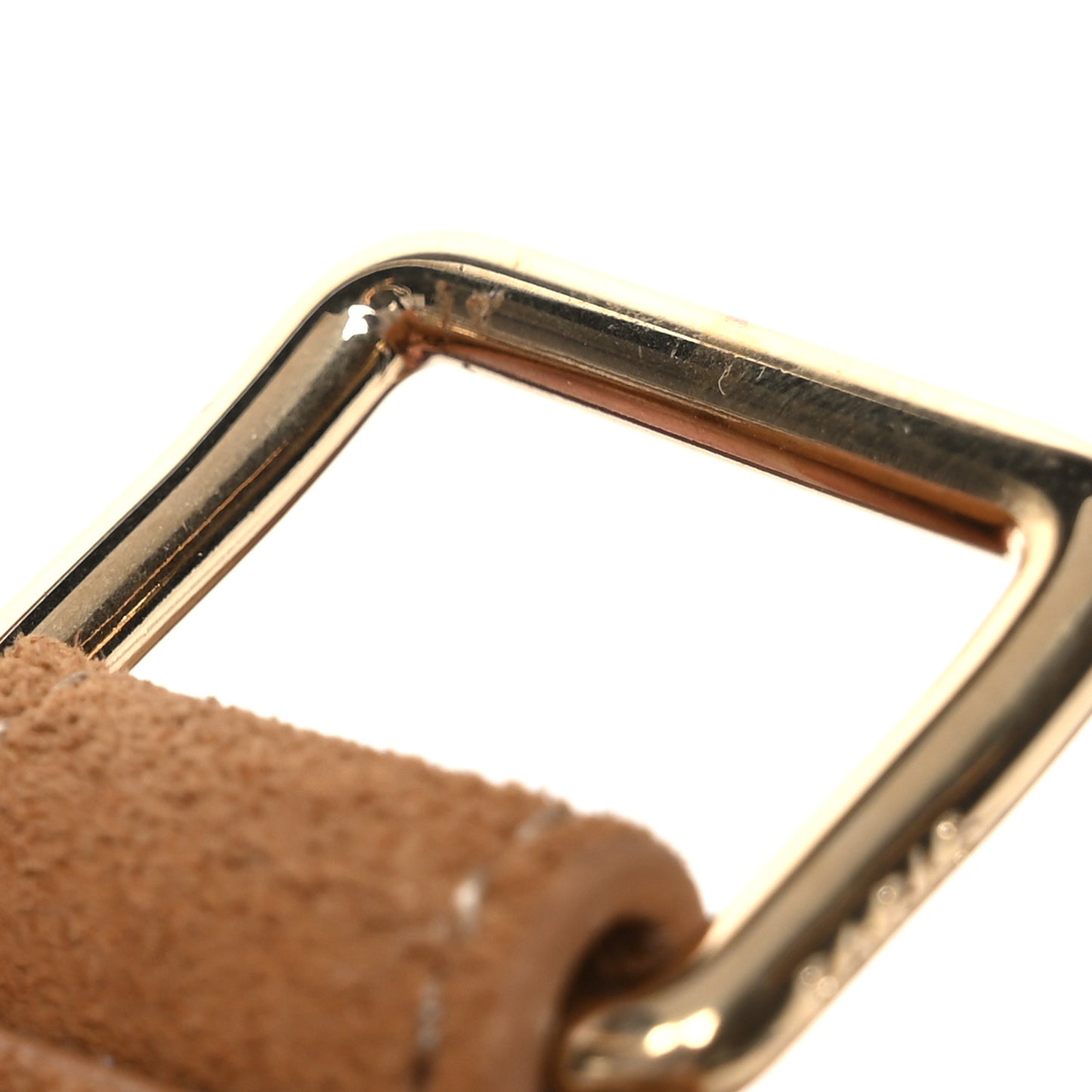 Suede Calfskin Shearling Medium Strap Ava Triomphe Shoulder Bag Tobacco