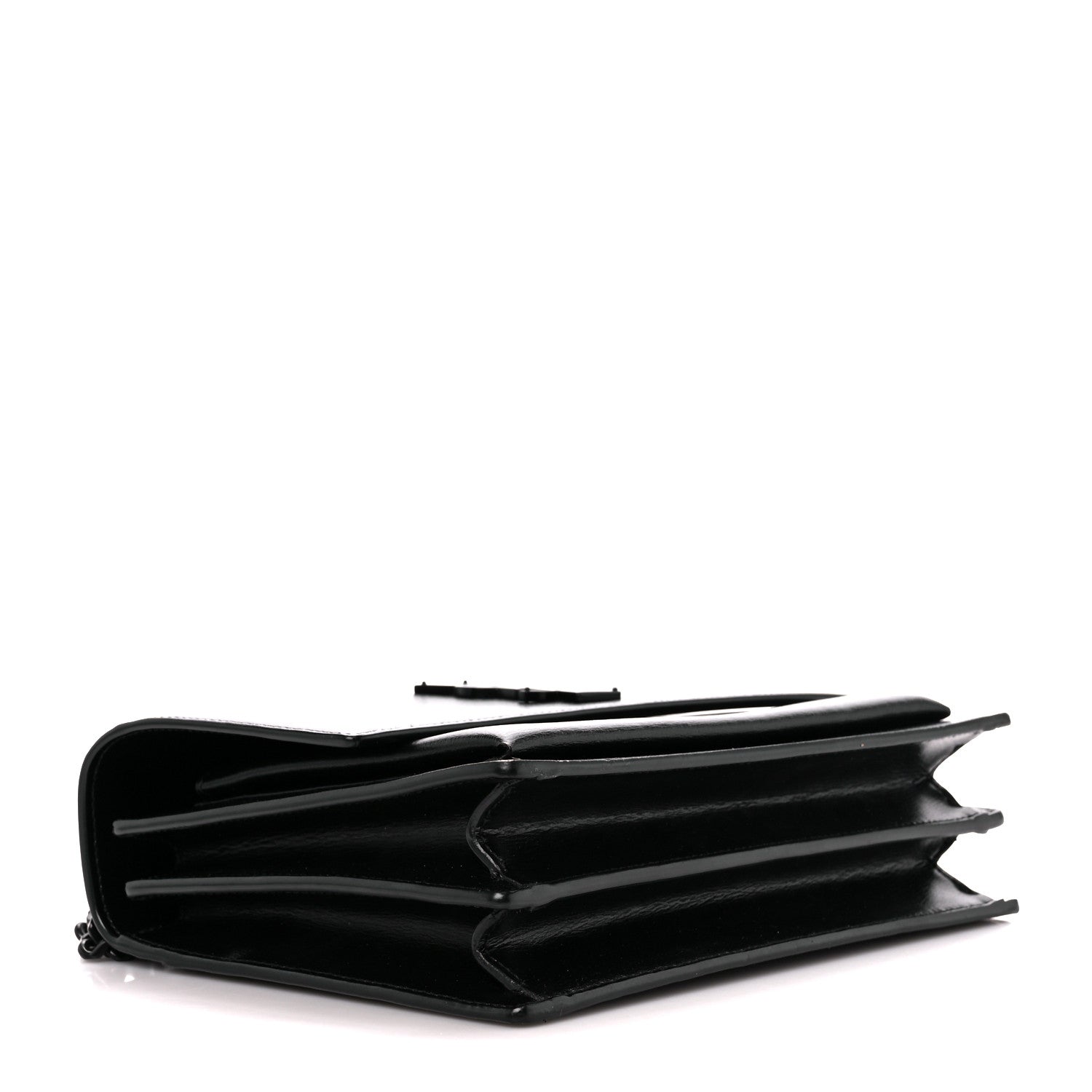 Saint Laurent Calfskin Medium Monogram Monochrome Sunset Black 4 of 13