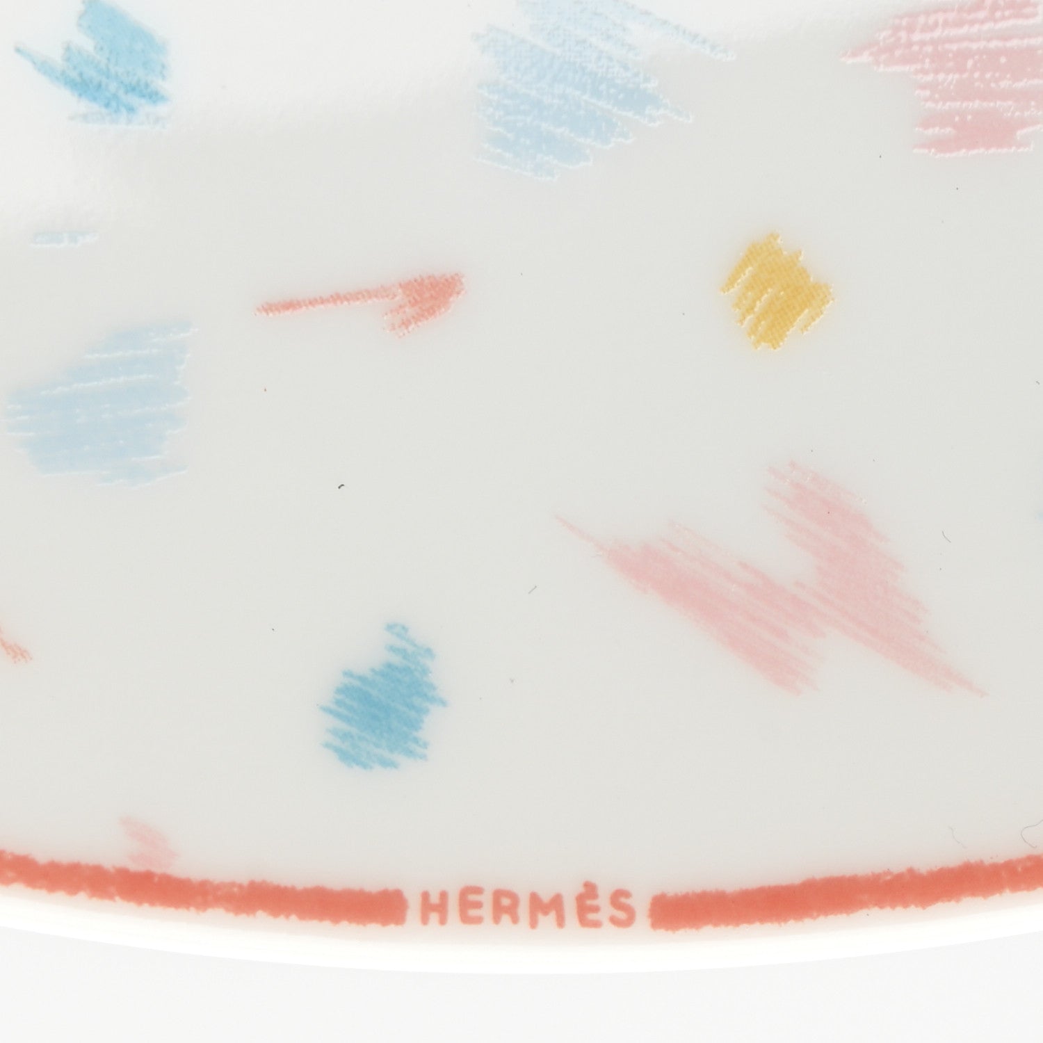 Hermes Porcelain Passe-Passe Dessert Plate 6 of 7