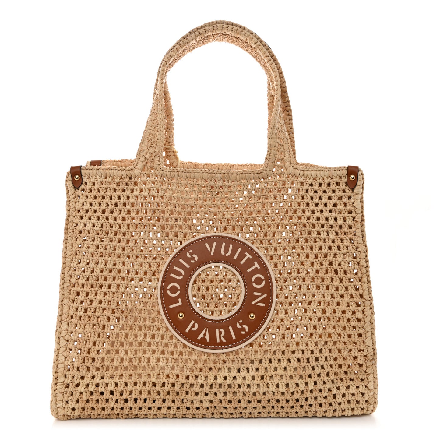 Raffia Calfskin By The Pool OnTheGo MM Natural