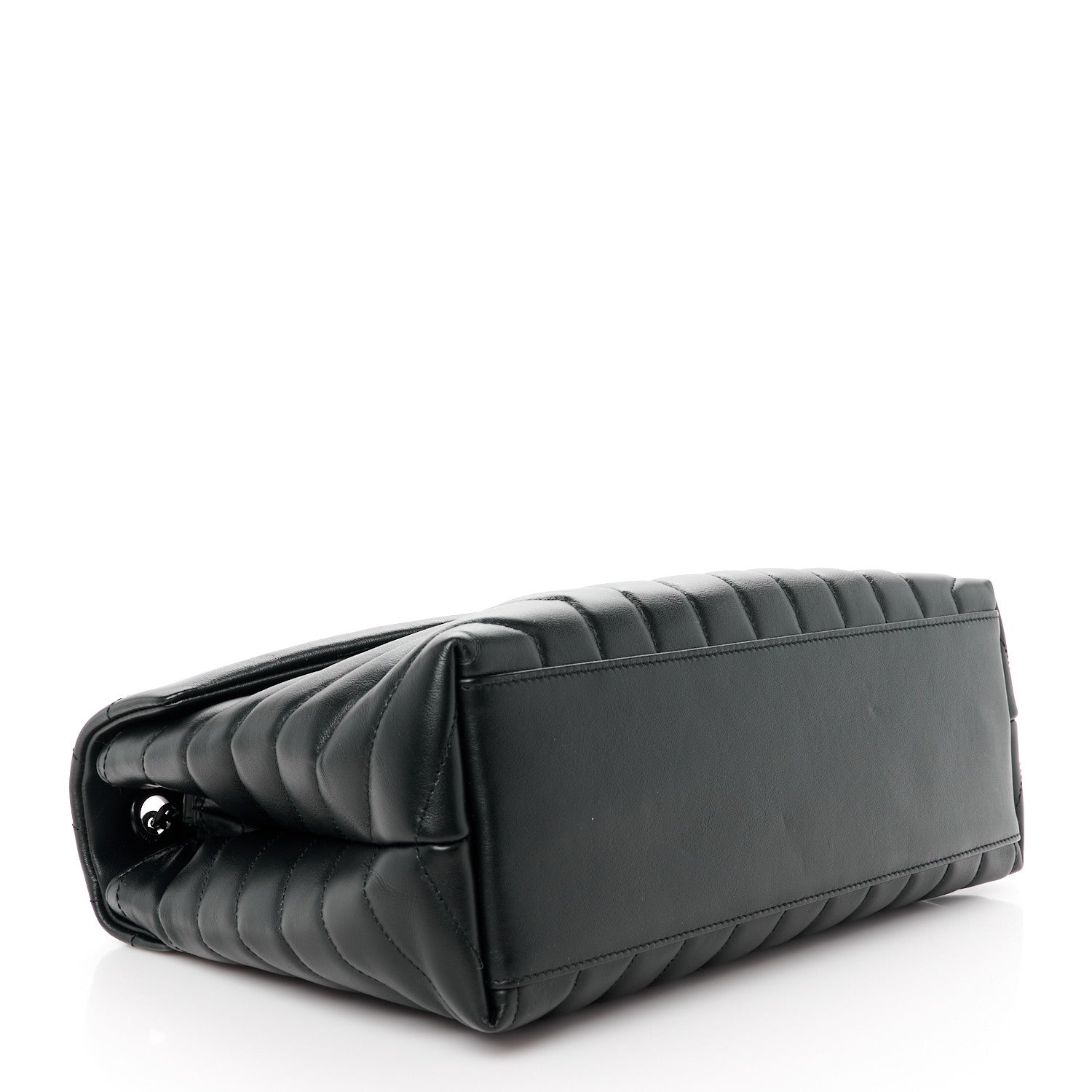 Saint Laurent Calfskin Y Quilted Monogram Monochrome Medium Loulou Chain Satchel Black 4 of 11