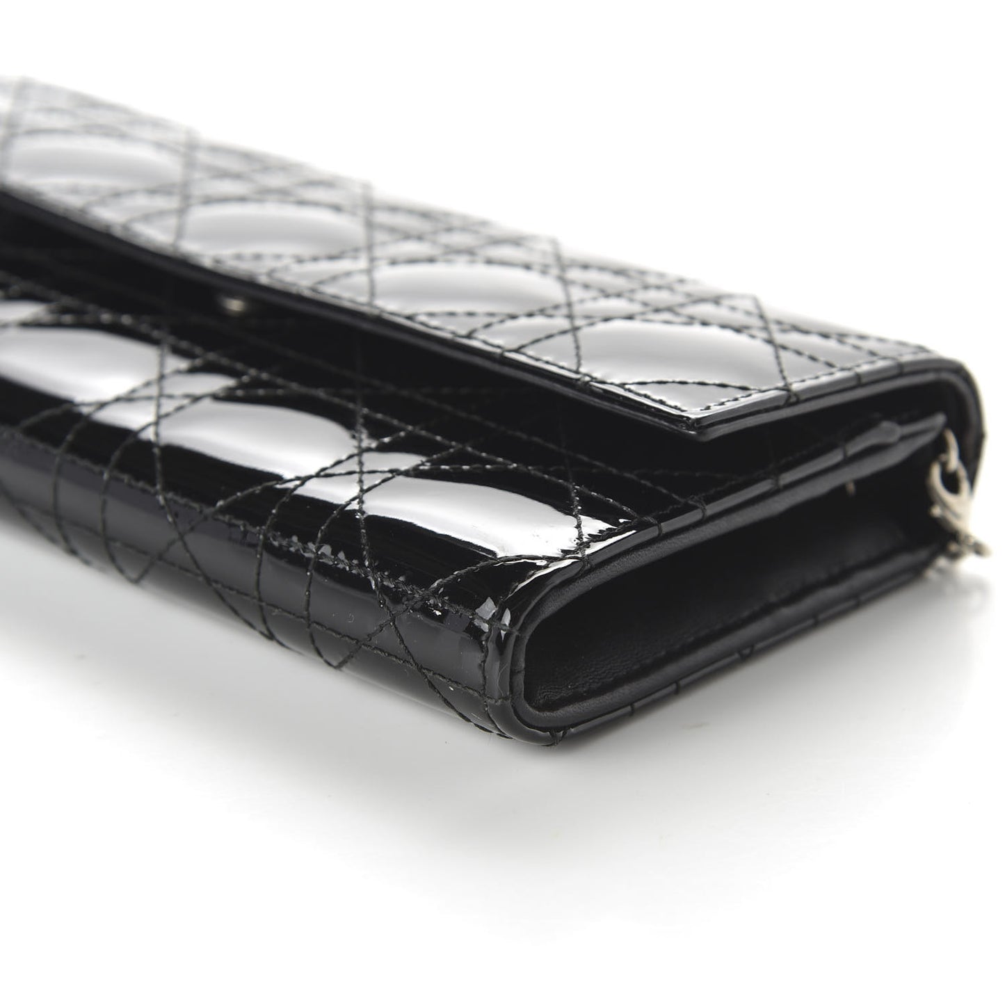 Patent Cannage Rendez-vous Chain Wallet Black