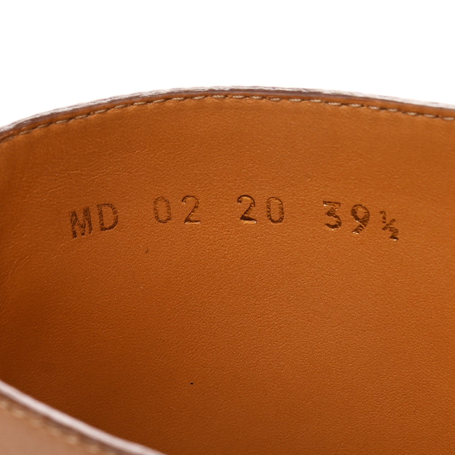 Christian Dior Soft Calfskin Empreinte High Boot 39.5 Ochre Brown 8 of 9