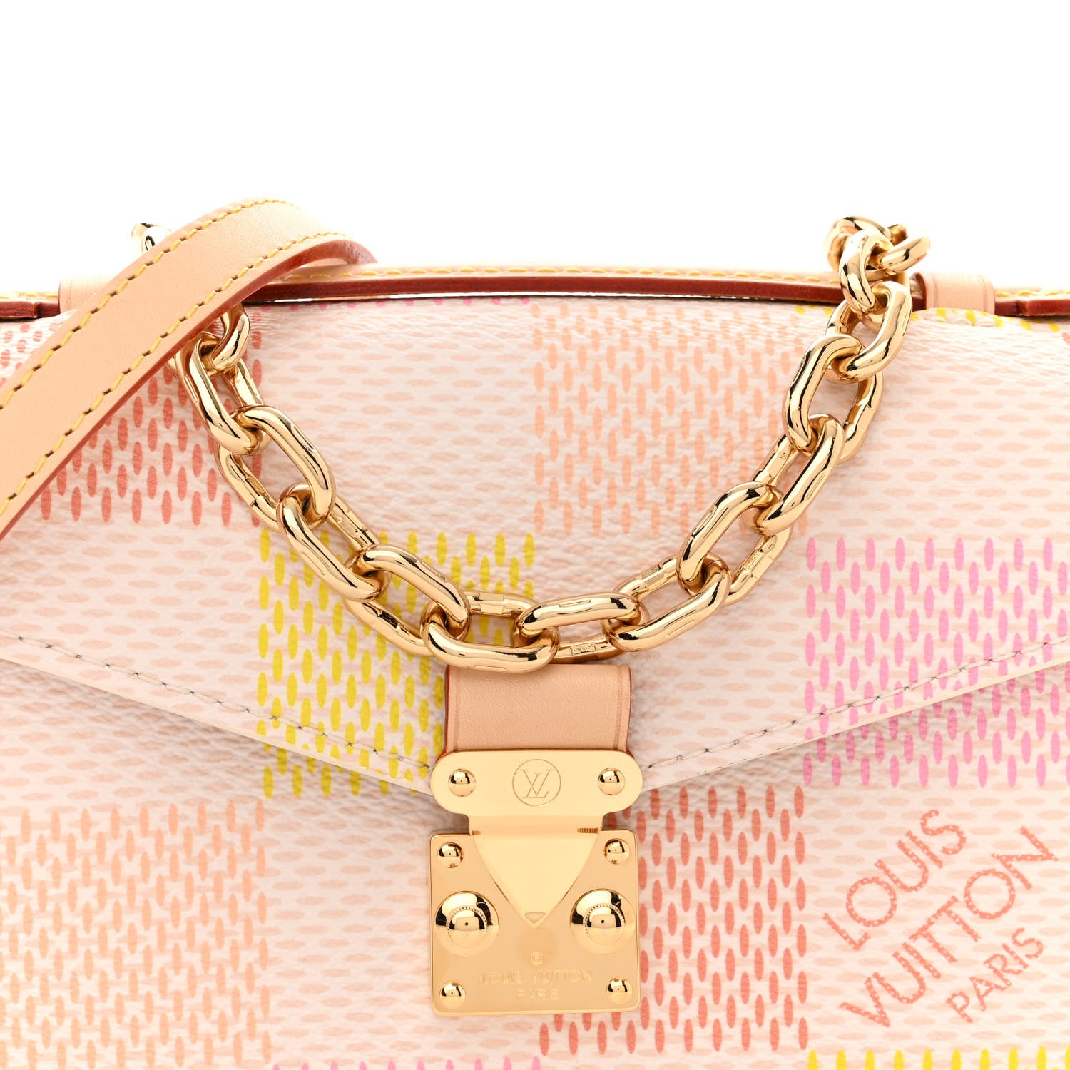 Louis Vuitton LOUIS VUITTON Damier Giant Pochette Metis East West Peach 7 of 10