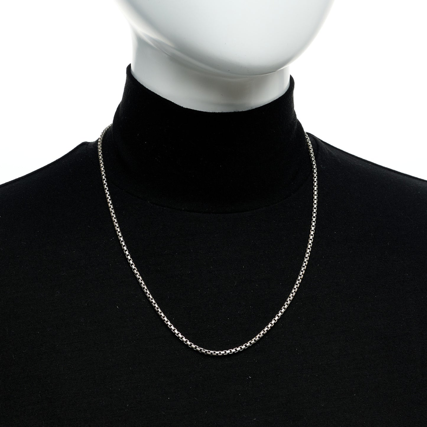 Sterling Silver 2.7mm Box Chain Necklace 20"