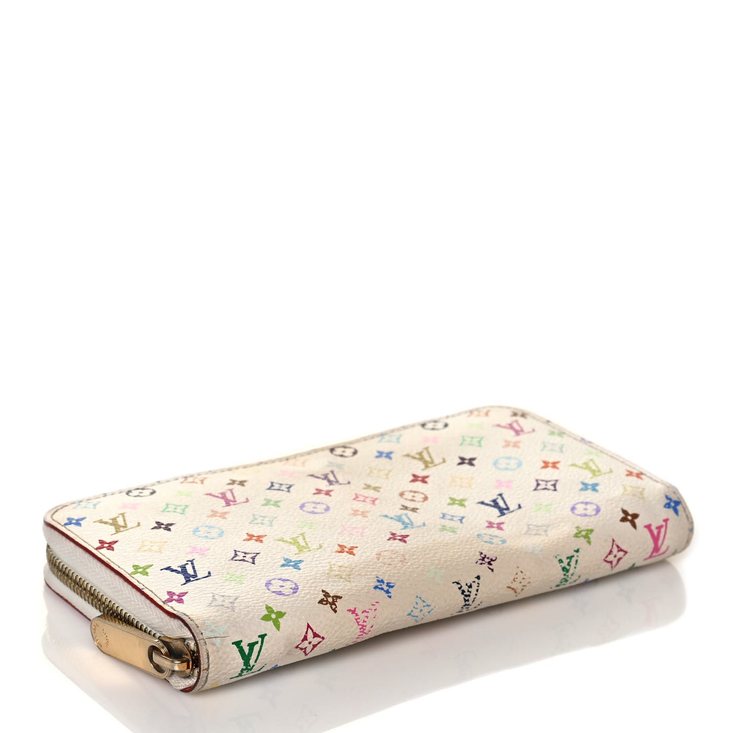 Monogram Multicolor Zippy Wallet White Litchi