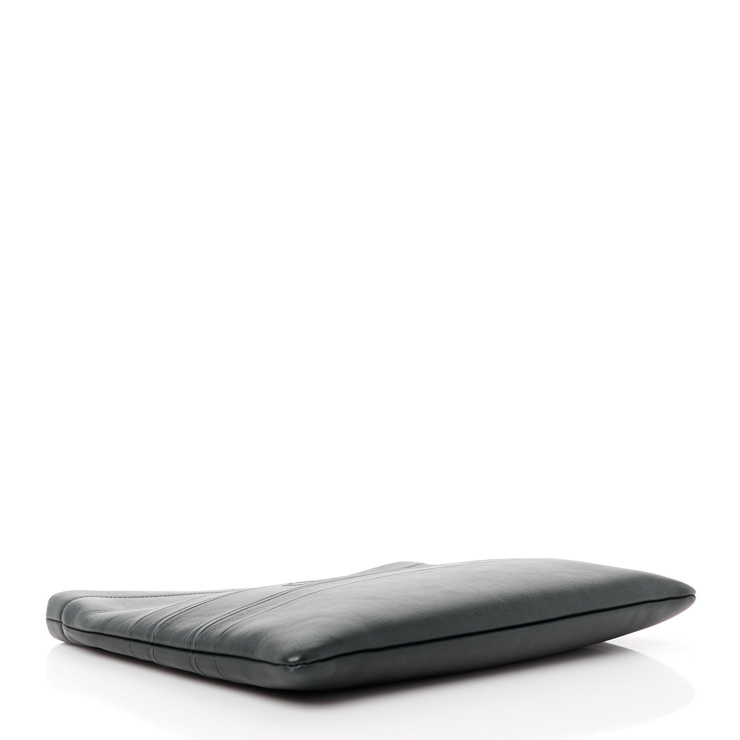 Christian Dior Calfskin Medium Diordouble Zip Pouch Black 4 of 10