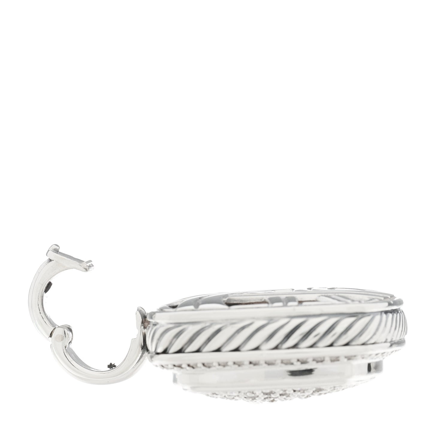 Sterling Silver Diamond 20mm Albion Enhancer Pendant