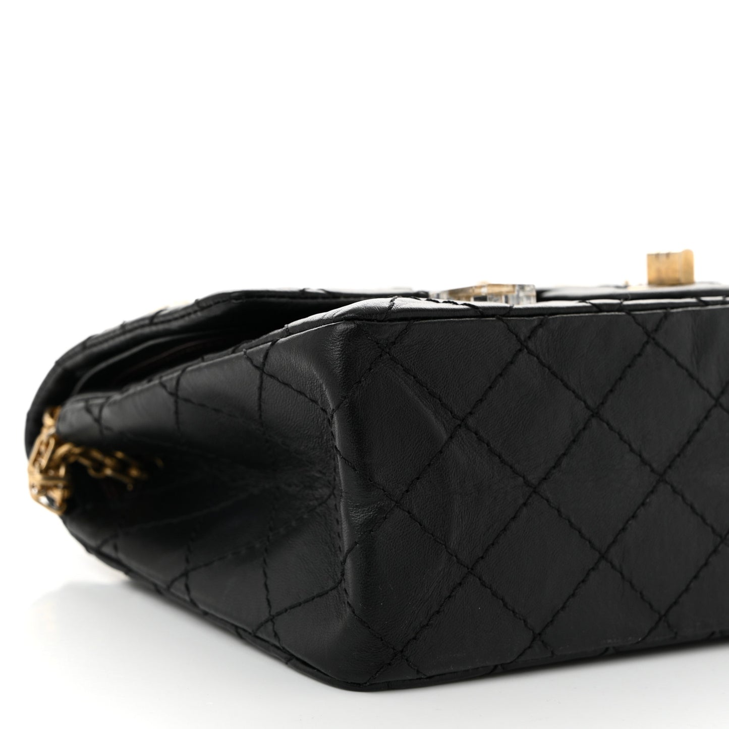 Aged Calfskin Lucky Charms 2.55 Reissue 225 Flap Black
