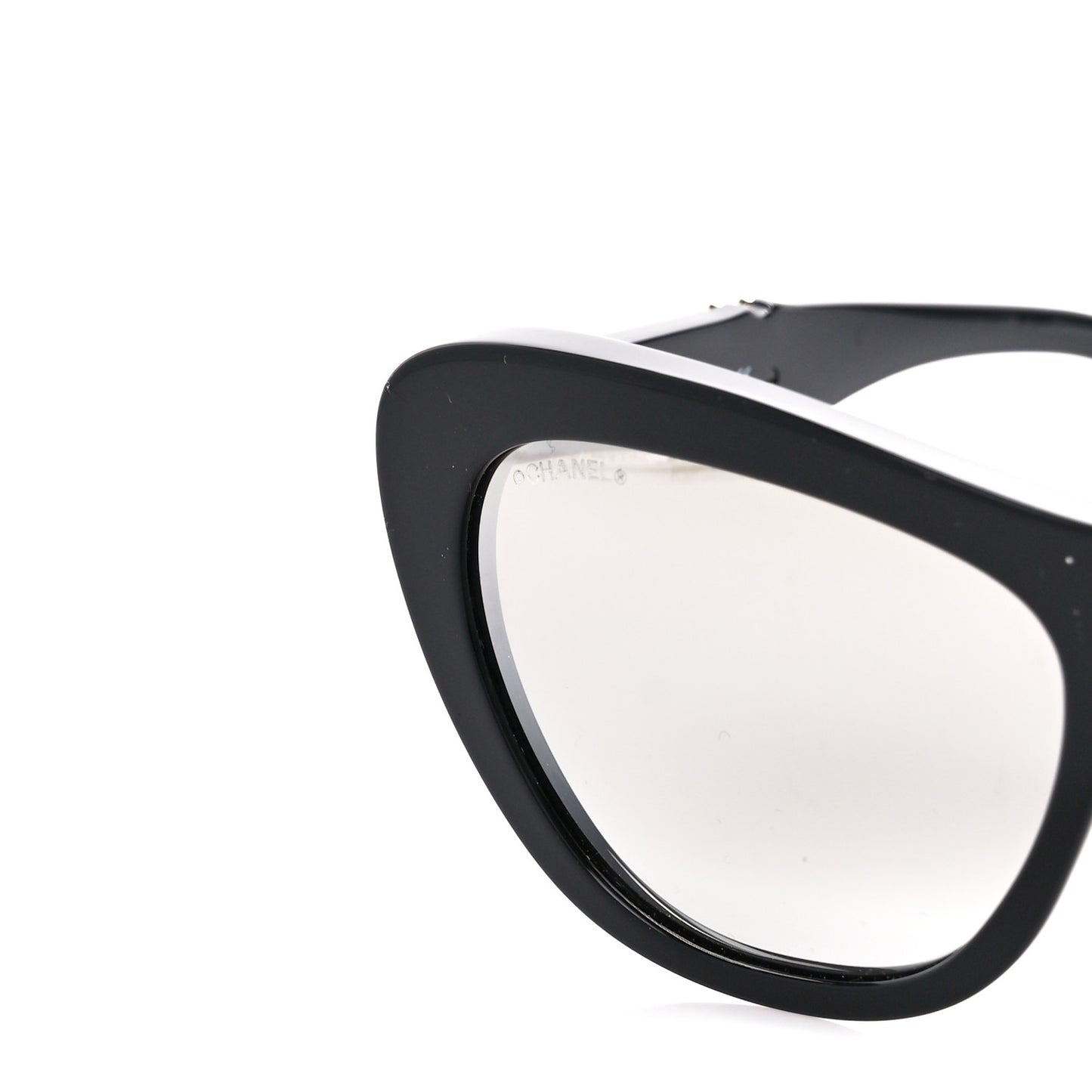 Acetate Crystal CC Butterfly Sunglasses 71417 Black