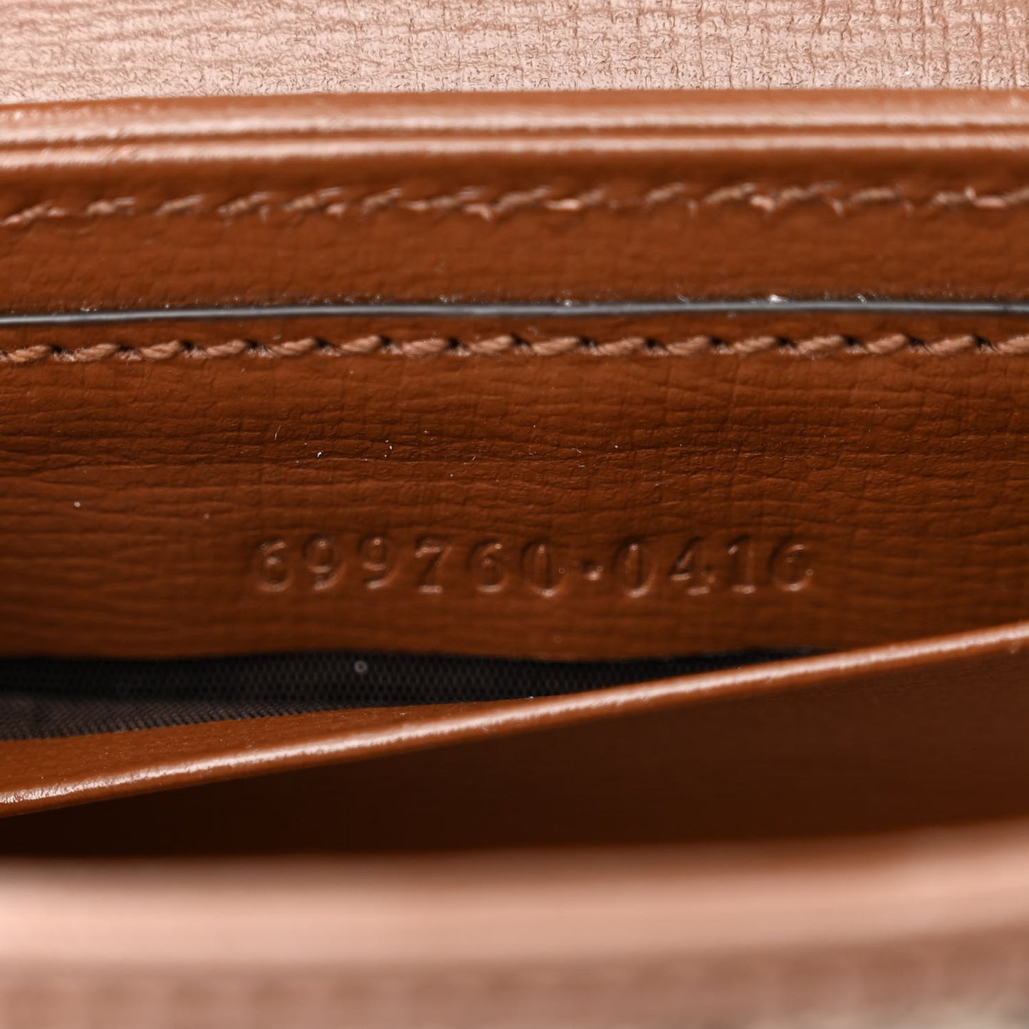 GG Supreme Monogram Azalea Calfskin Web Horsebit 1955 Wallet On Strap Beige Ebony Brown Sugar