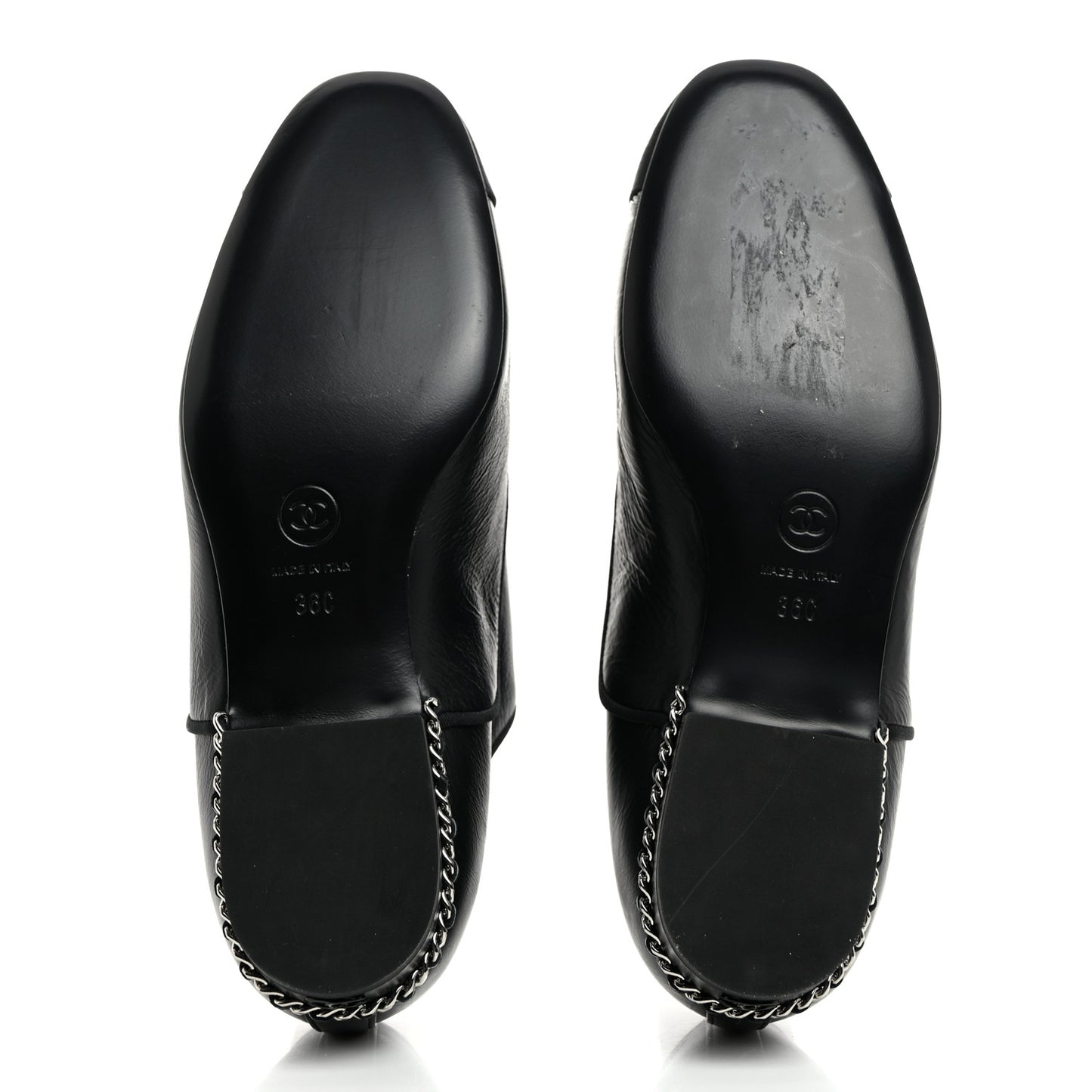 Crumpled Calfskin Womens CC Cap Toe Lace Up Oxfords 36 Black