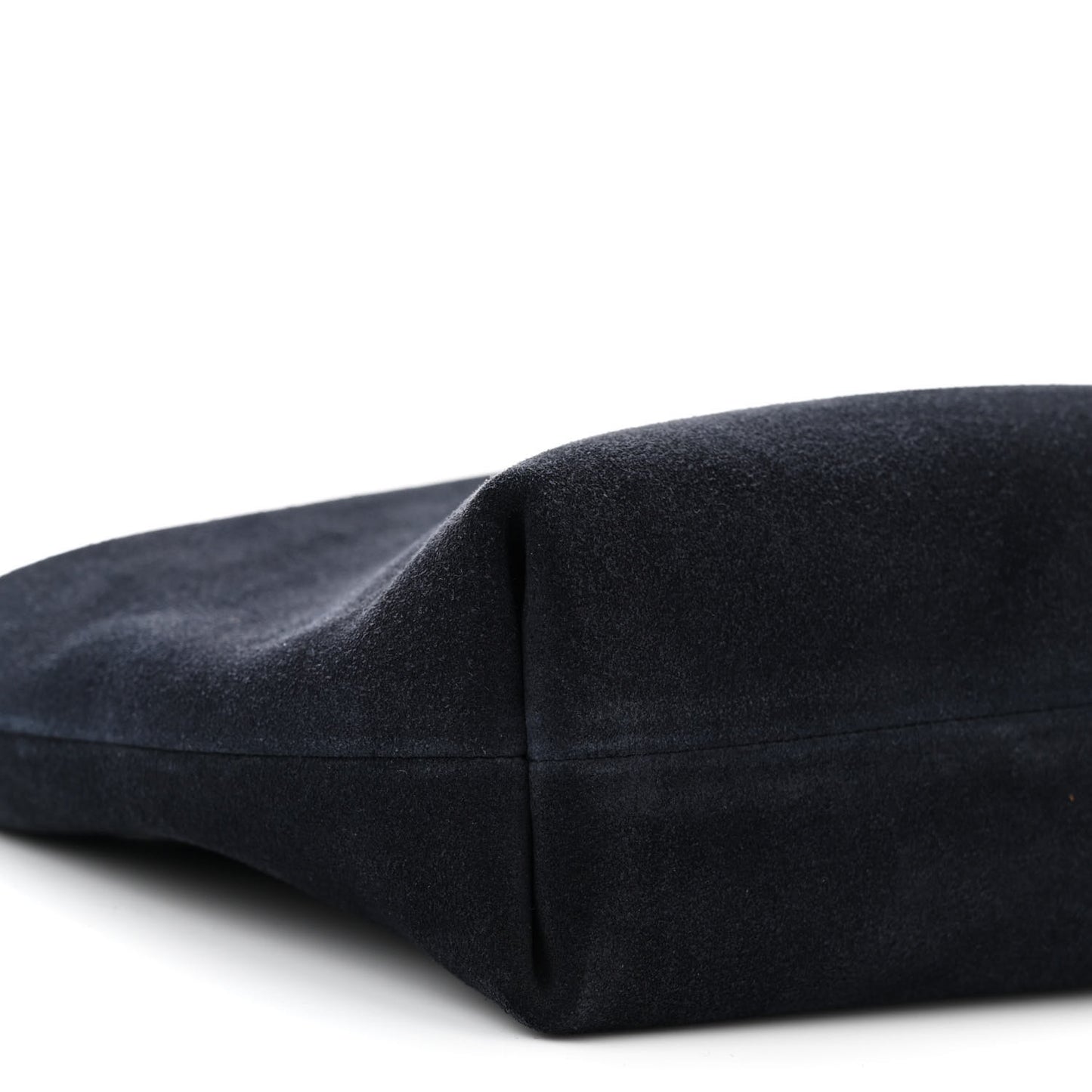Suede Bond Zip Shoulder Bag Deep Navy