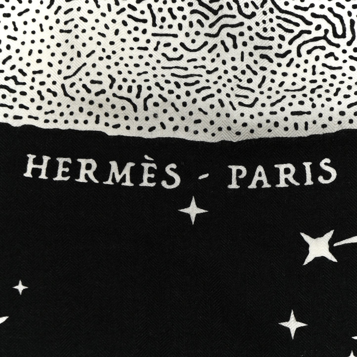 Silk Cashmere Clair De Lune Shawl 140 Black White